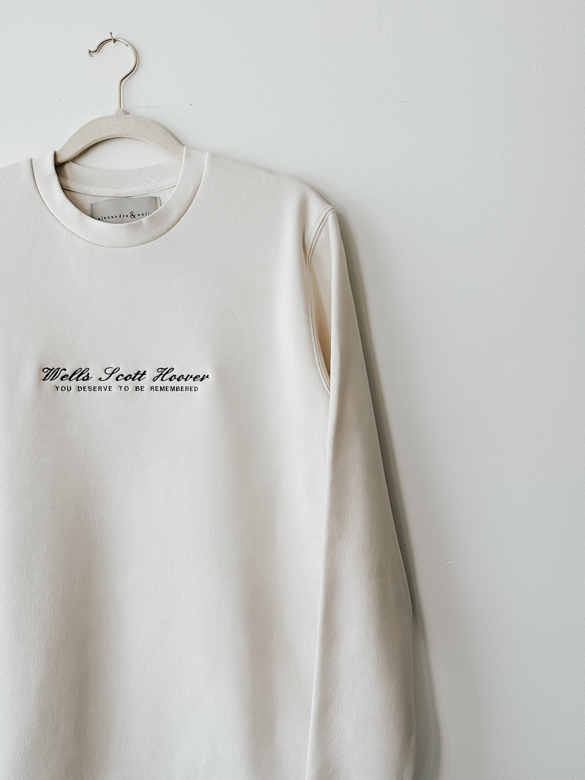 Signature Crewneck | You Deserve To Be Remembered