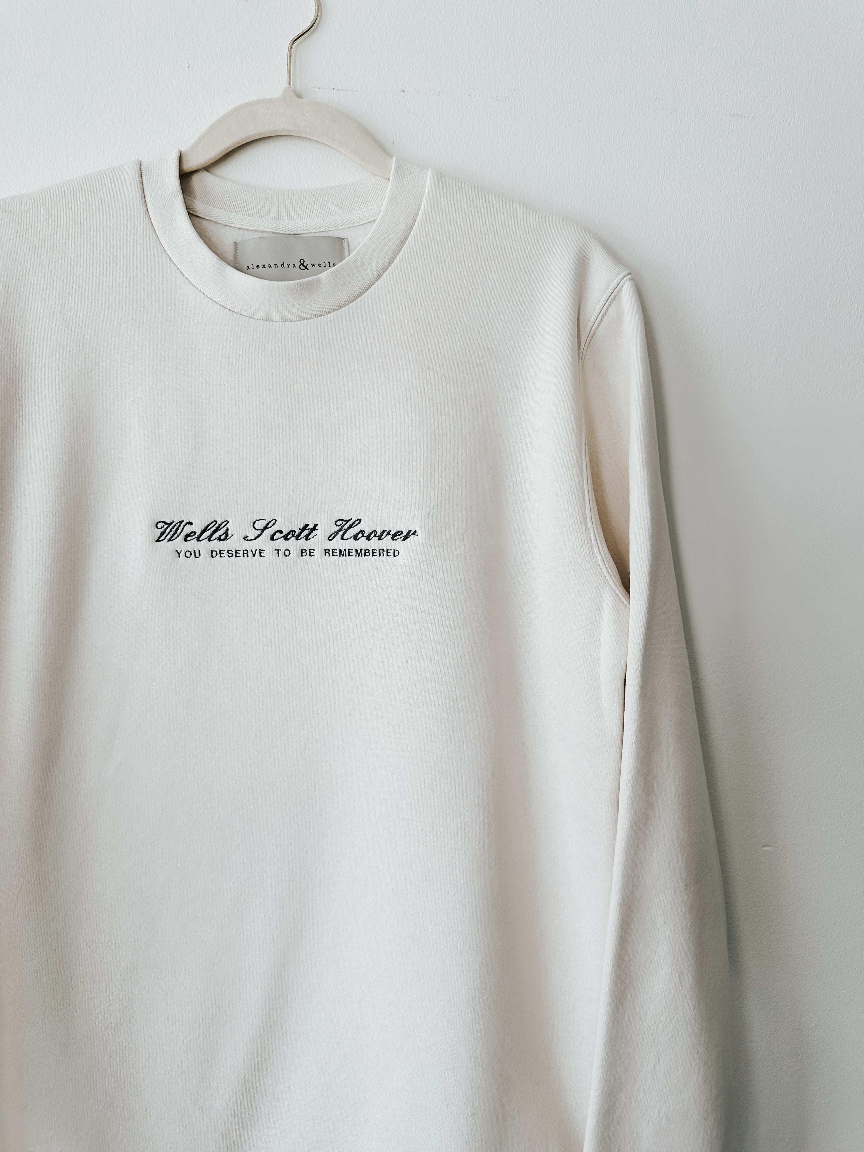 Signature Crewneck | You Deserve To Be Remembered