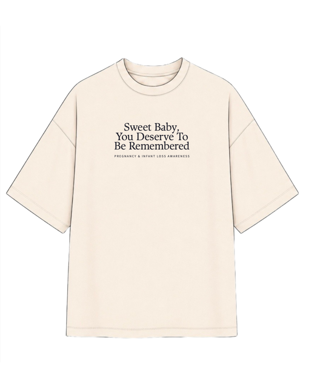 The Comfort Tee in Oyster | Sweet Baby