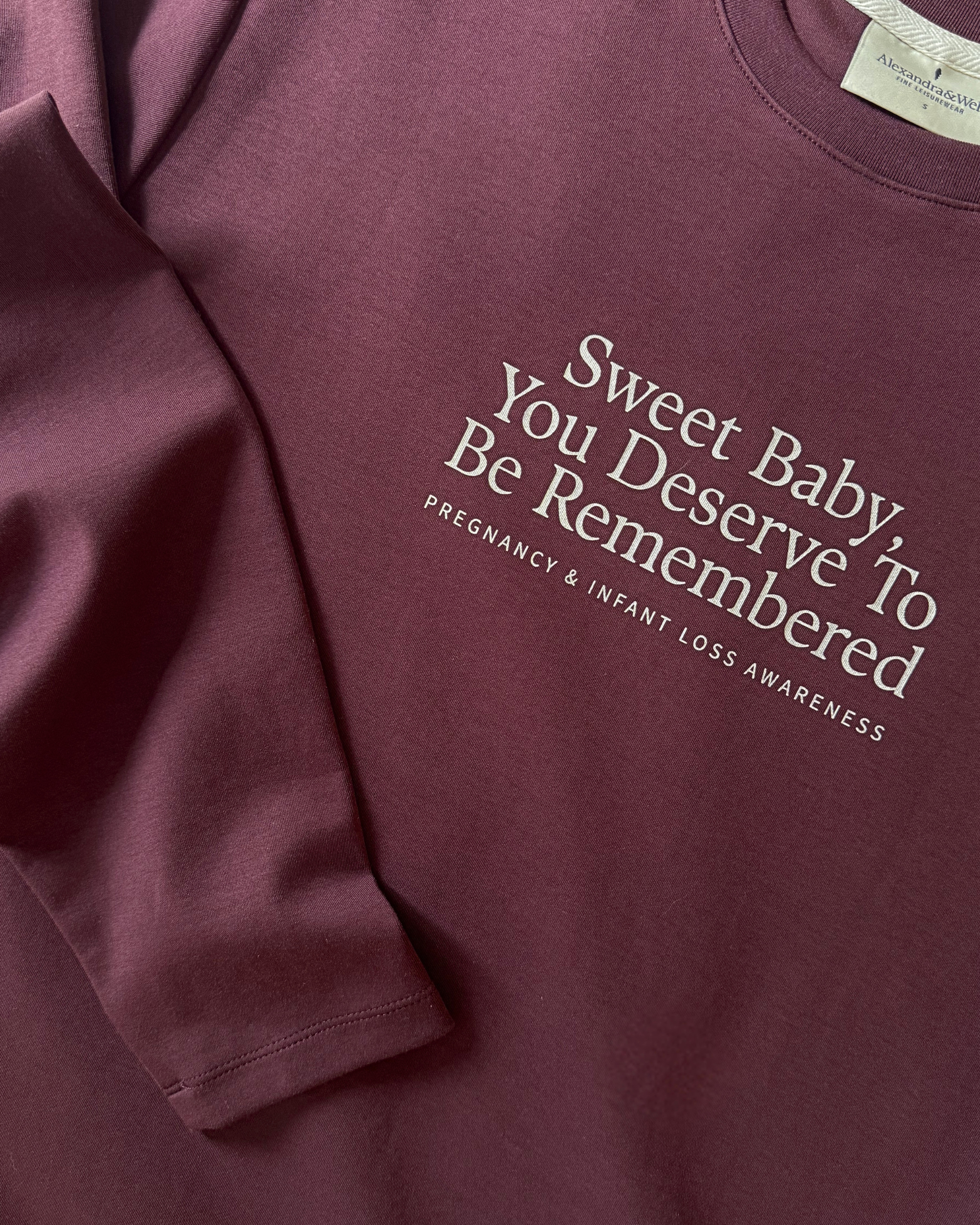 The Comfort Long Sleeve in Burgundy | Sweet Baby