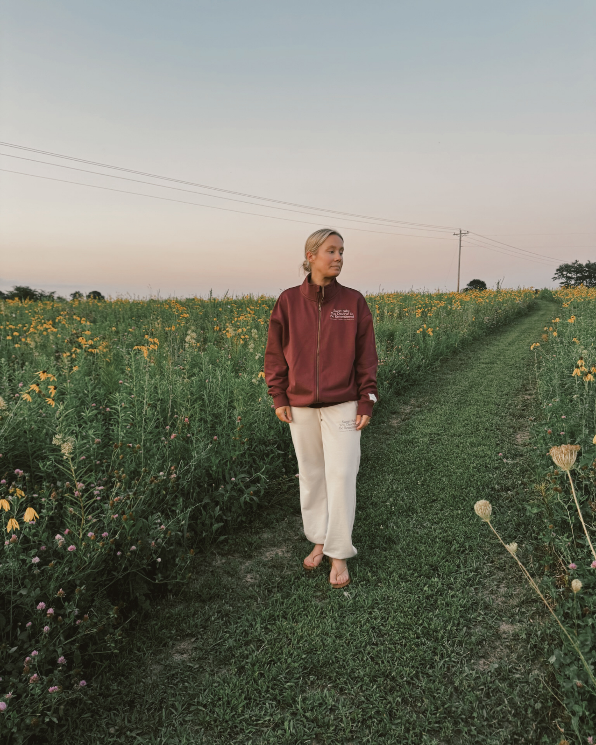 The Heritage Zip Through in Burgundy | Sweet Baby