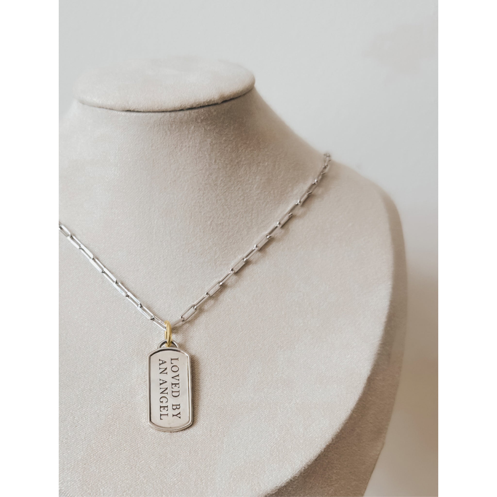 The Foundation Tag | Sterling Silver + 14k Yellow Gold