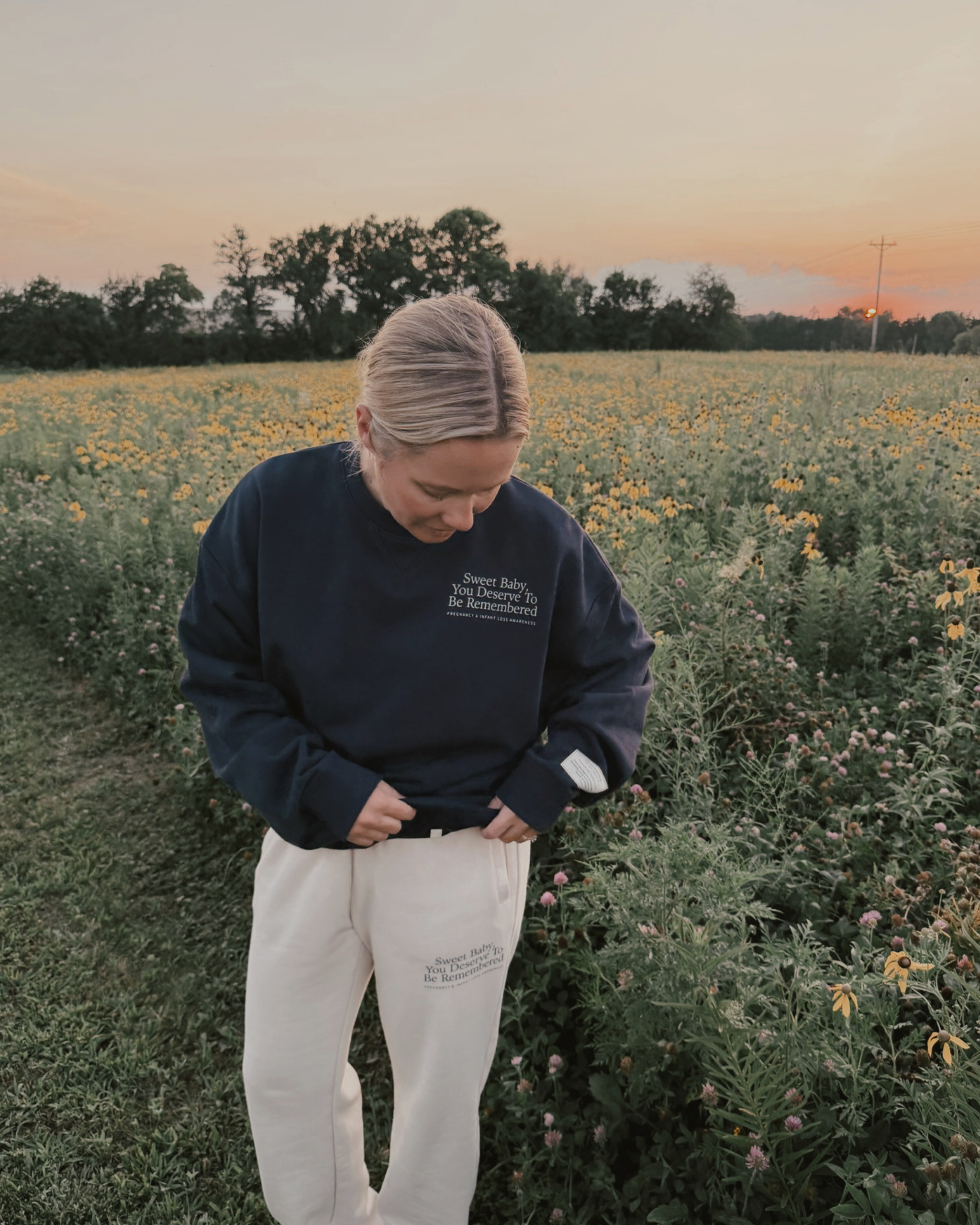 The Heritage Crew in Deep Navy | Sweet Baby
