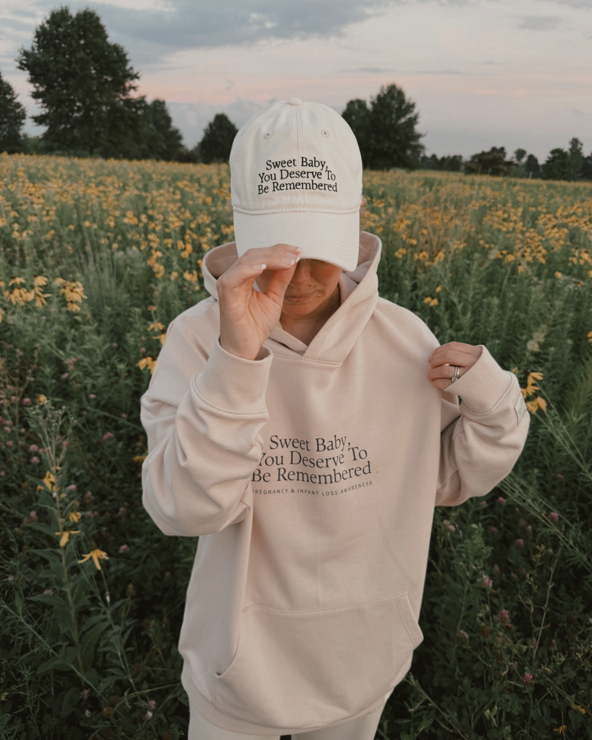 The Cotton Dad Hat in Oyster | Sweet Baby