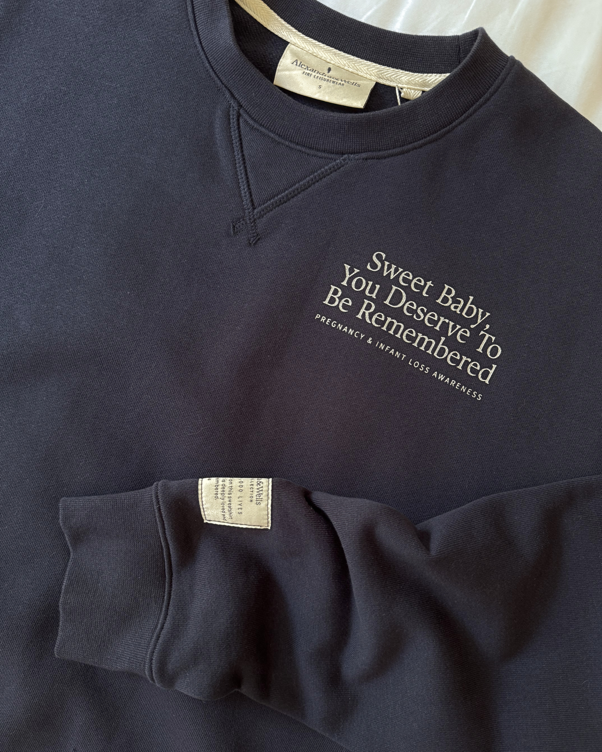The Heritage Crew in Deep Navy | Sweet Baby