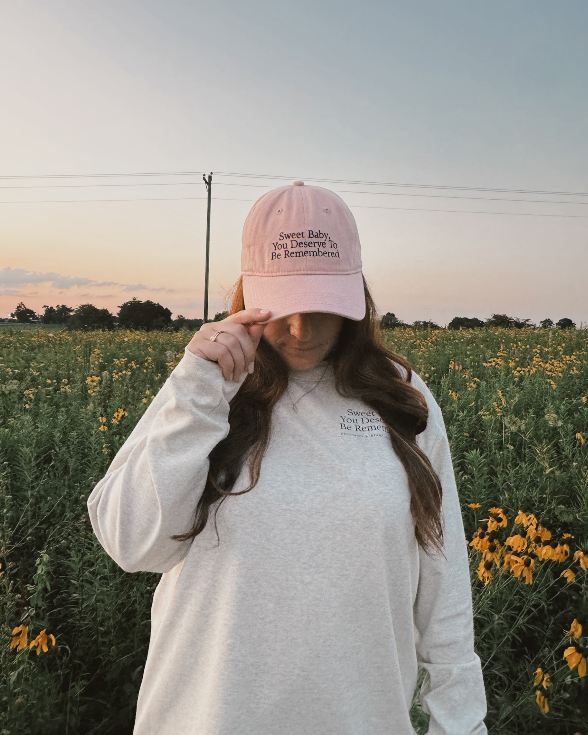 The Cotton Dad Hat in Rosewood | Sweet Baby