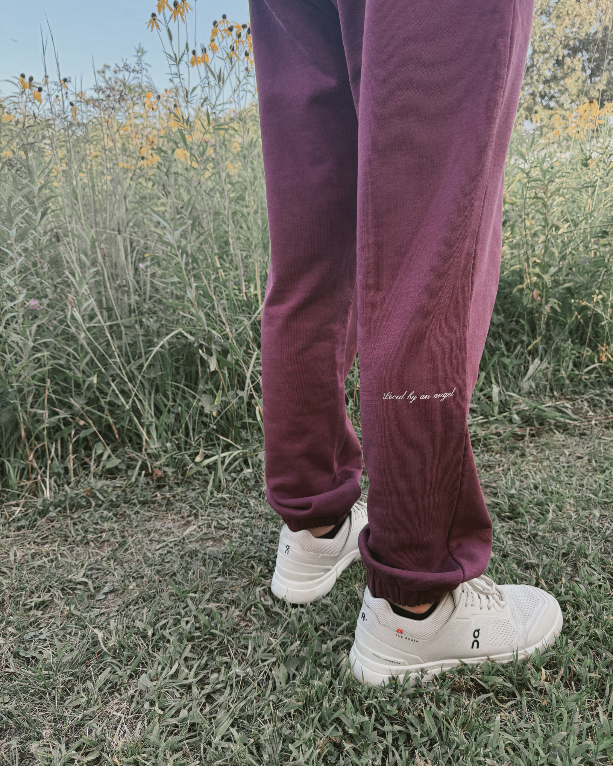 The Heritage Cuffed Sweat in Burgundy | Sweet Baby