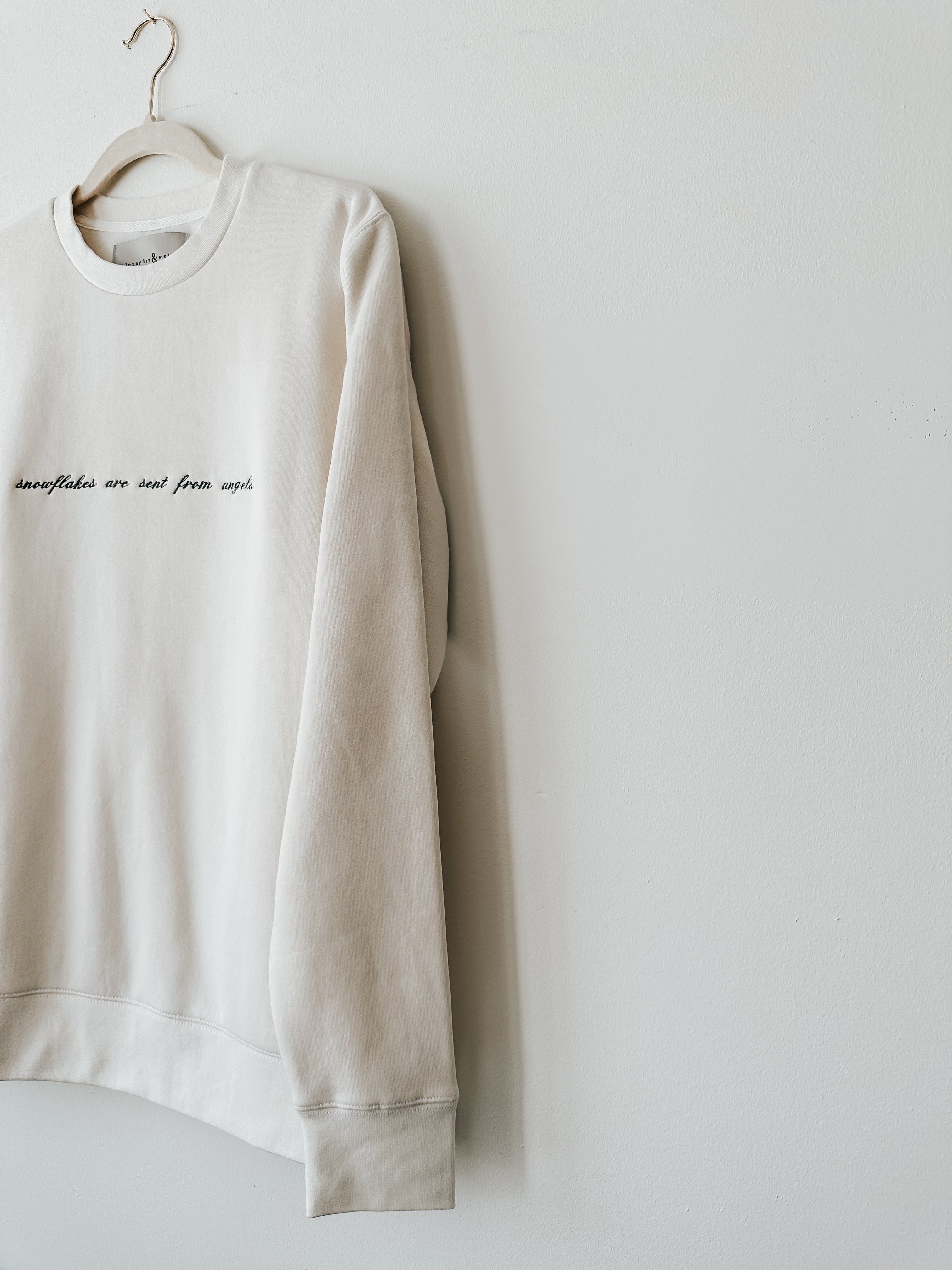 Heavy Cotton Crewneck | Snowflakes