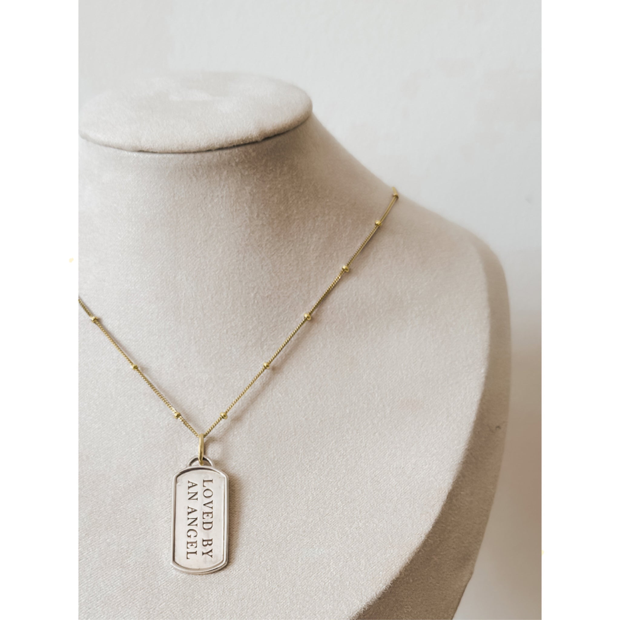 The Foundation Tag | Sterling Silver + 14k Yellow Gold