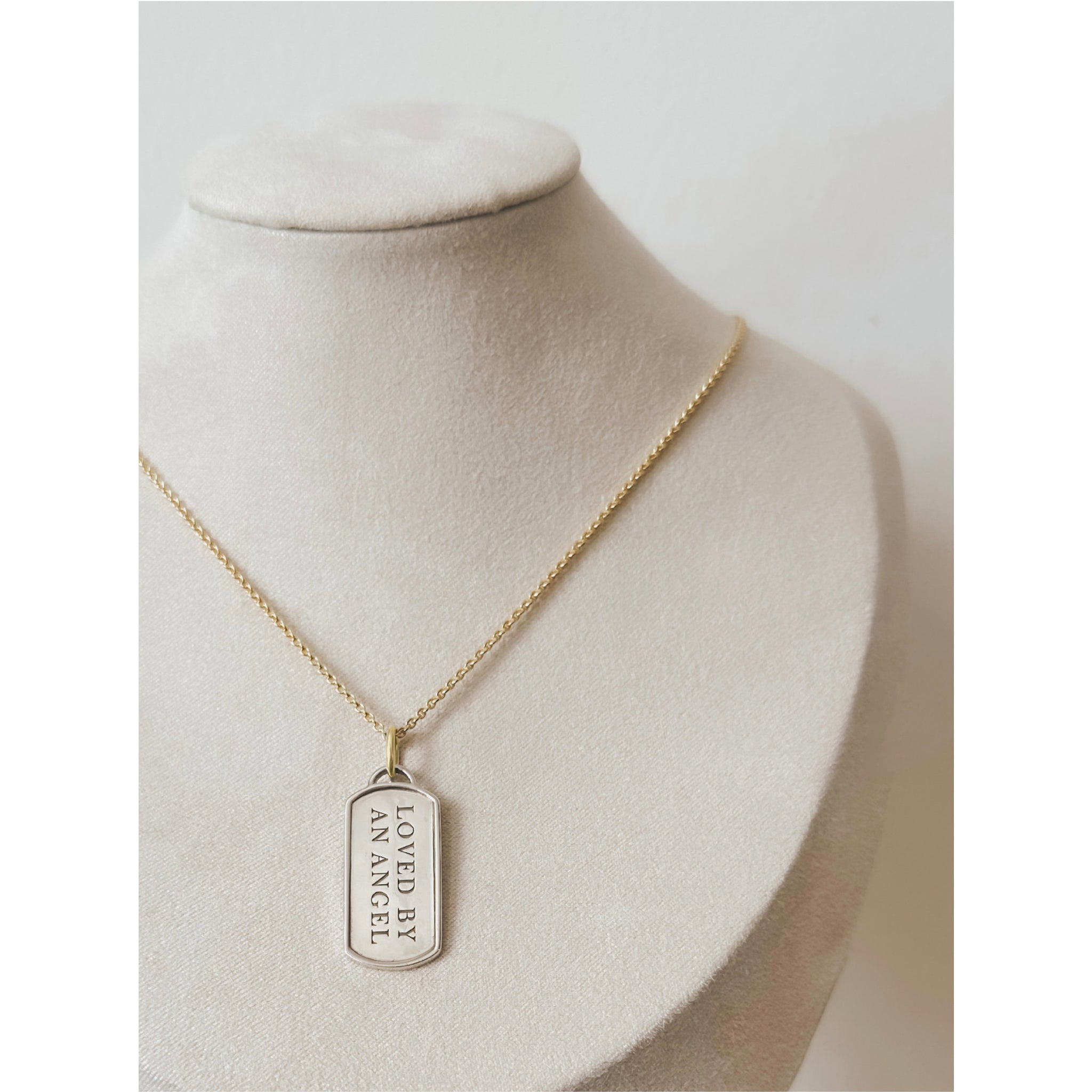 The Foundation Tag | Sterling Silver + 14k Yellow Gold