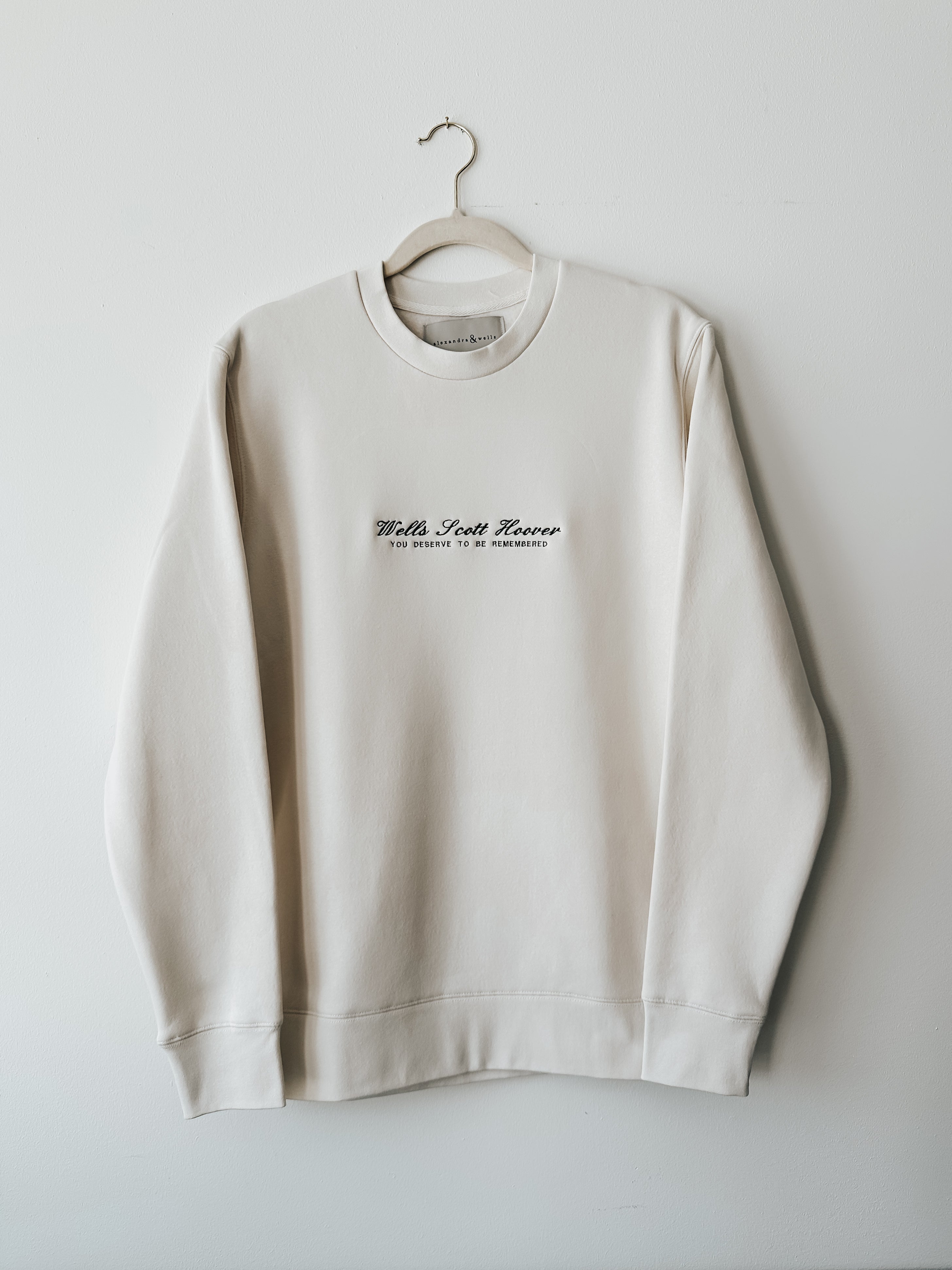 Signature Crewneck | You Deserve To Be Remembered