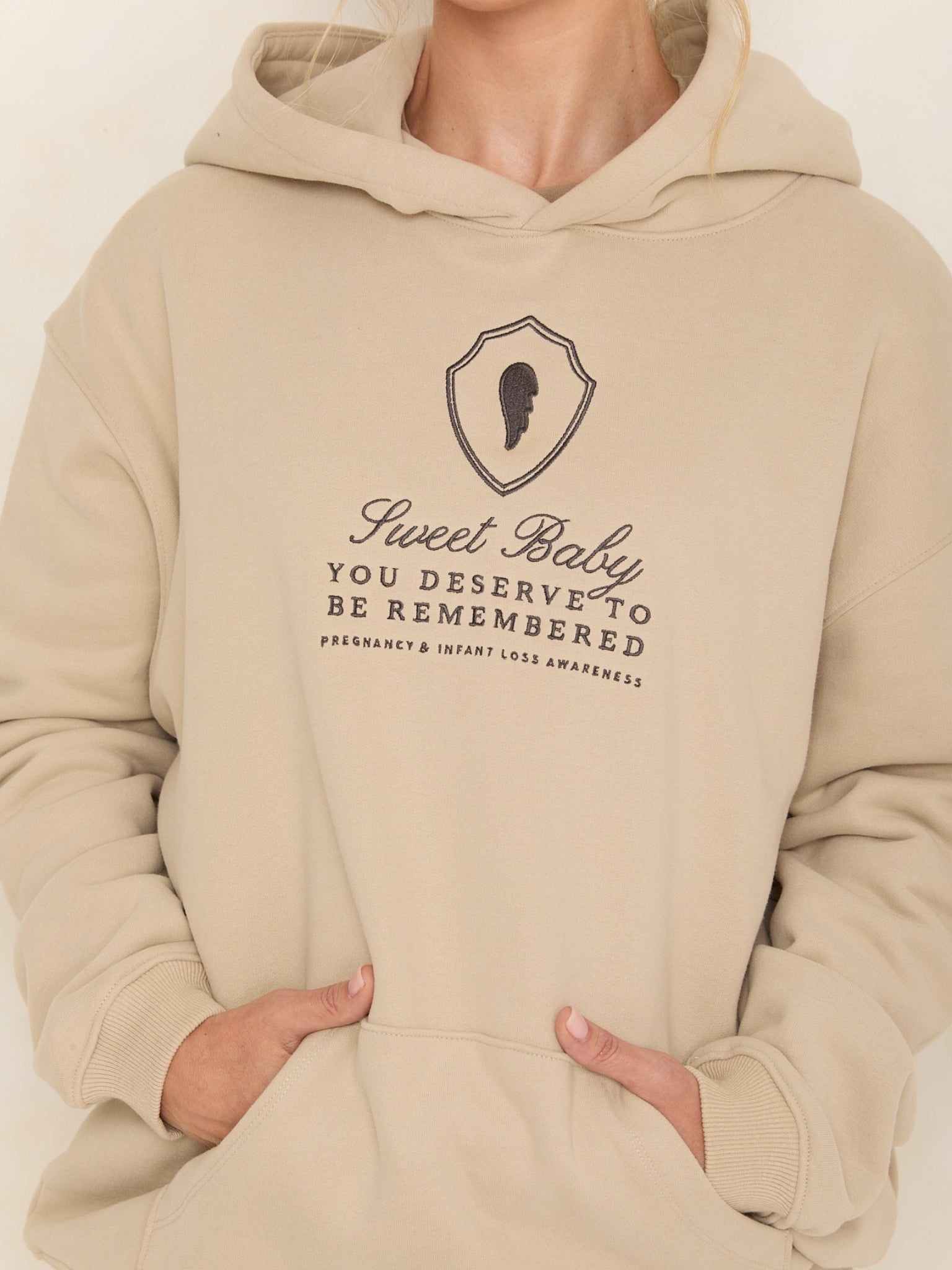 Sweet Baby Oversized Hood | Bone