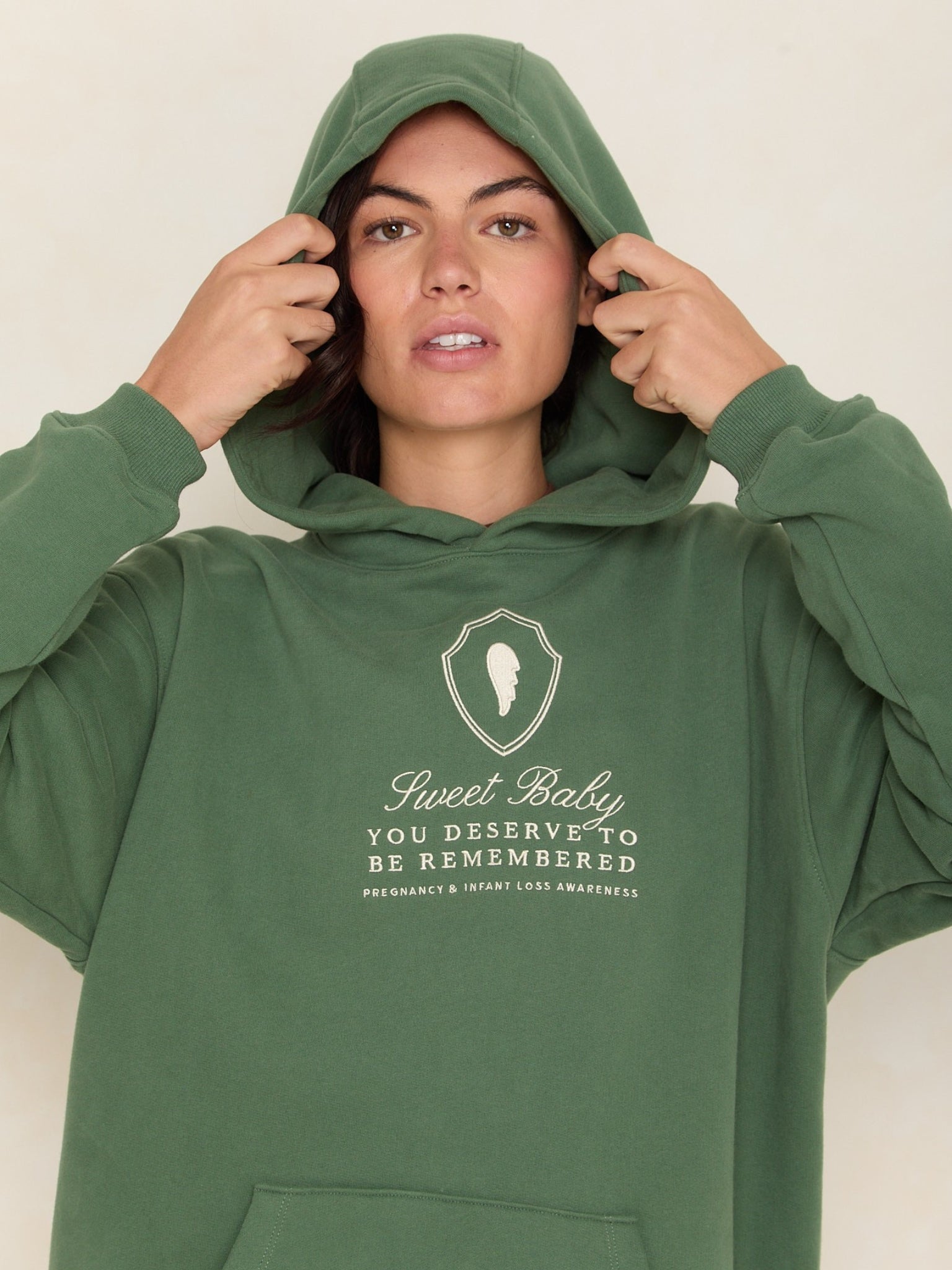 Sweet Baby Oversized Hood | Eucalyptus