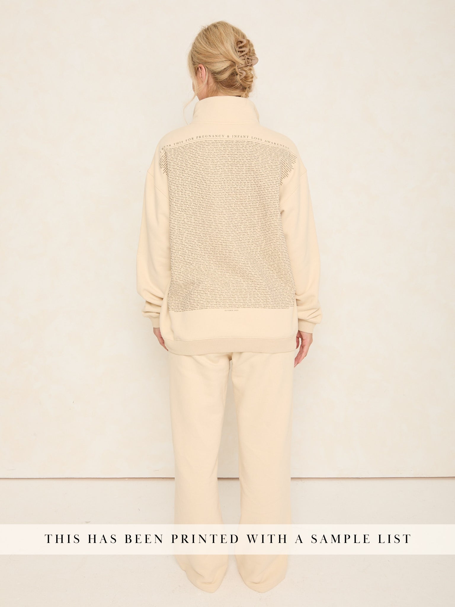 Sweet Baby Oversized Half Zip | Oat
