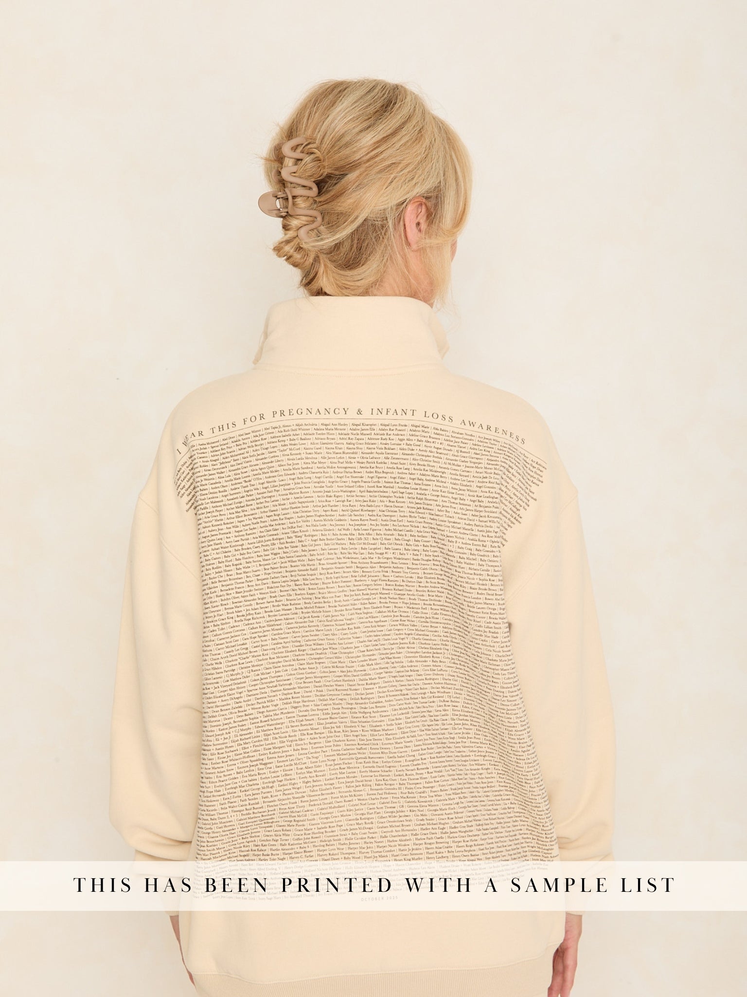 Sweet Baby Oversized Half Zip | Oat