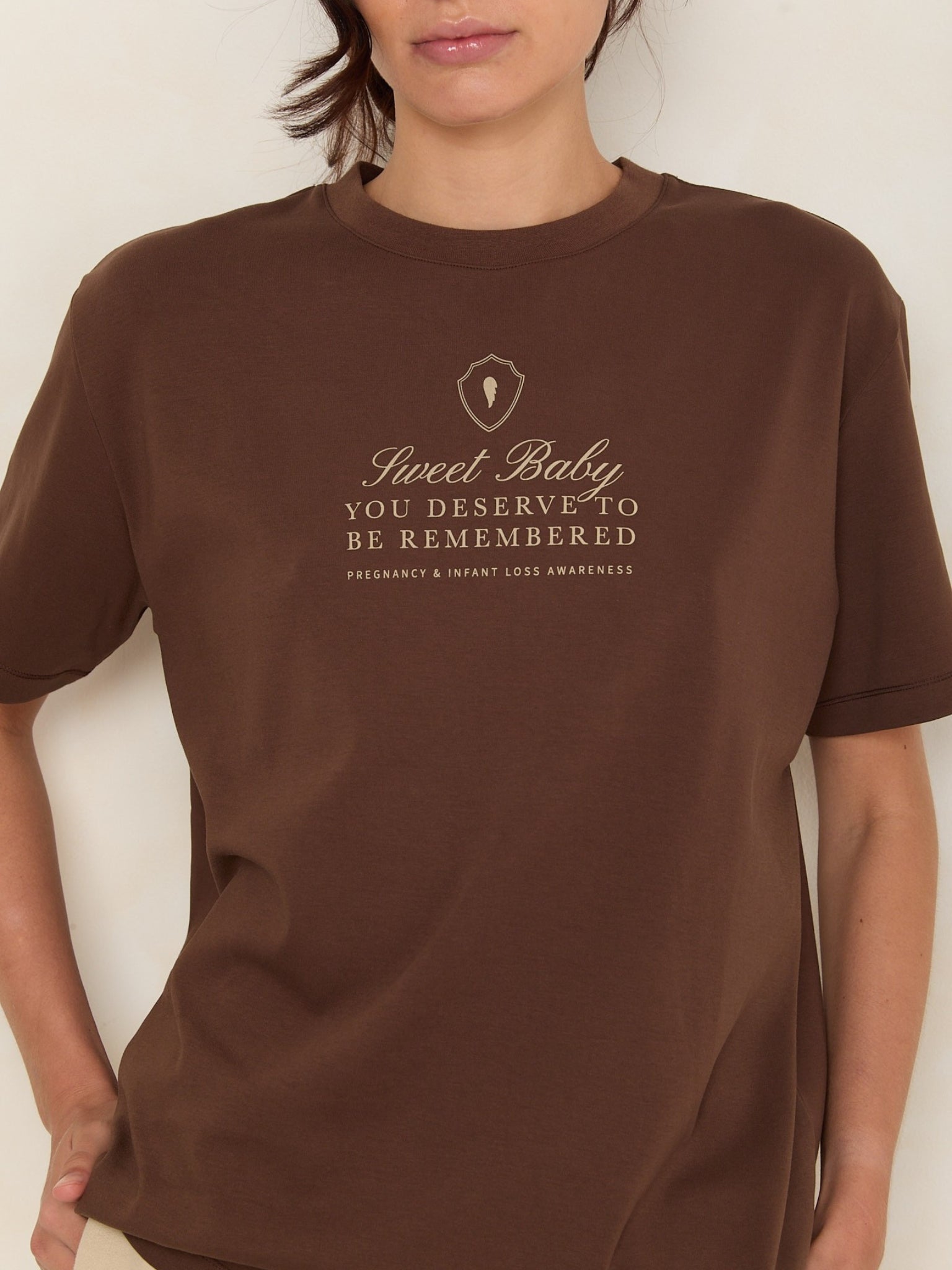 Sweet Baby Oversized Tee | Espresso