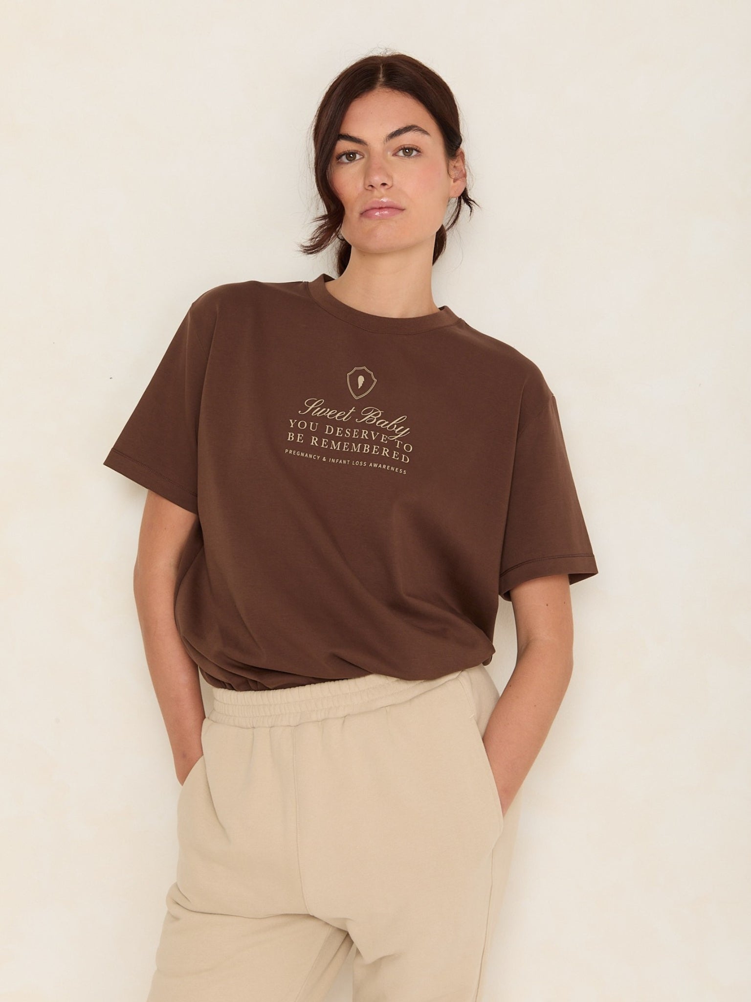 Sweet Baby Oversized Tee | Espresso