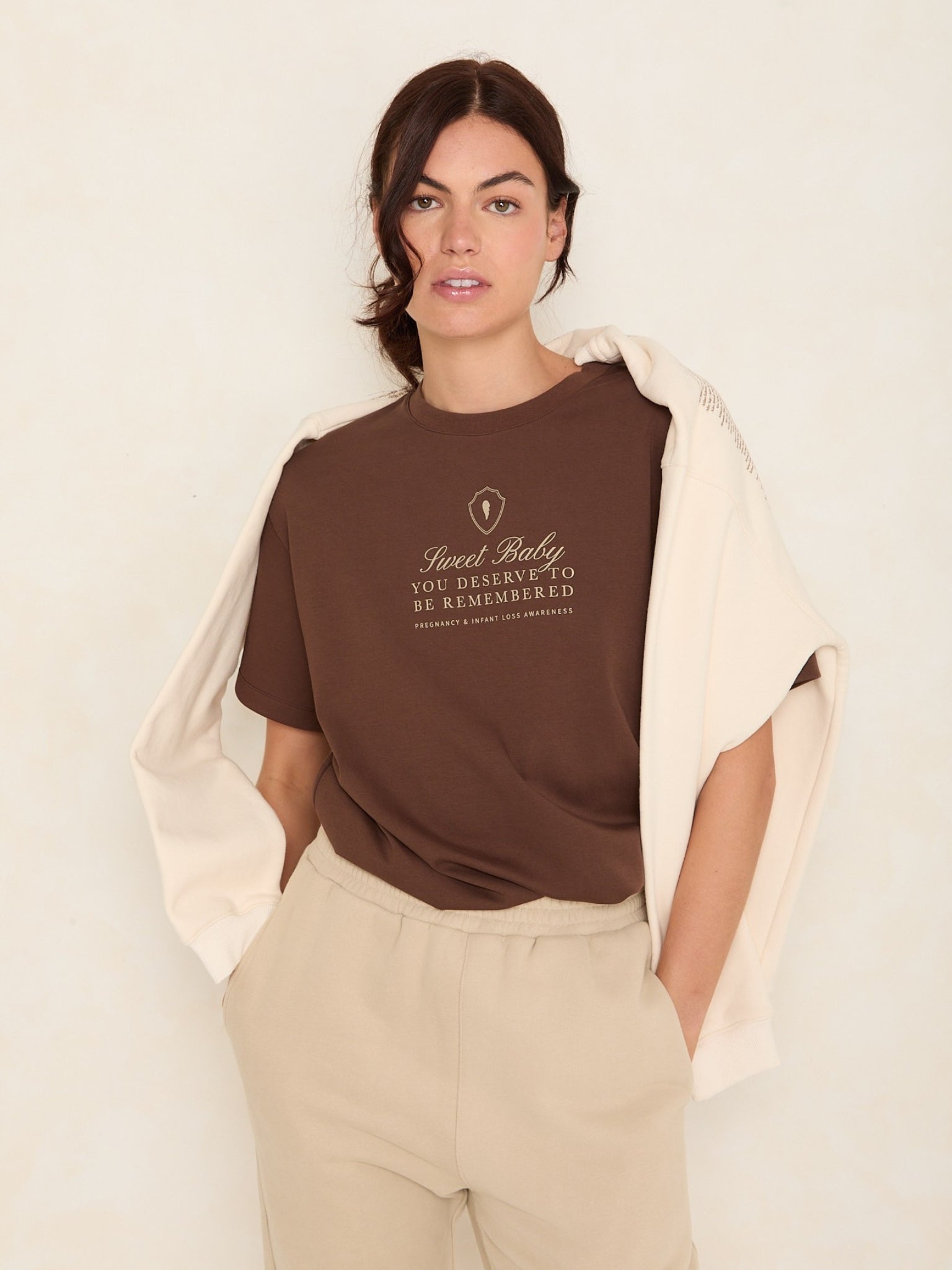 Sweet Baby Oversized Tee | Espresso