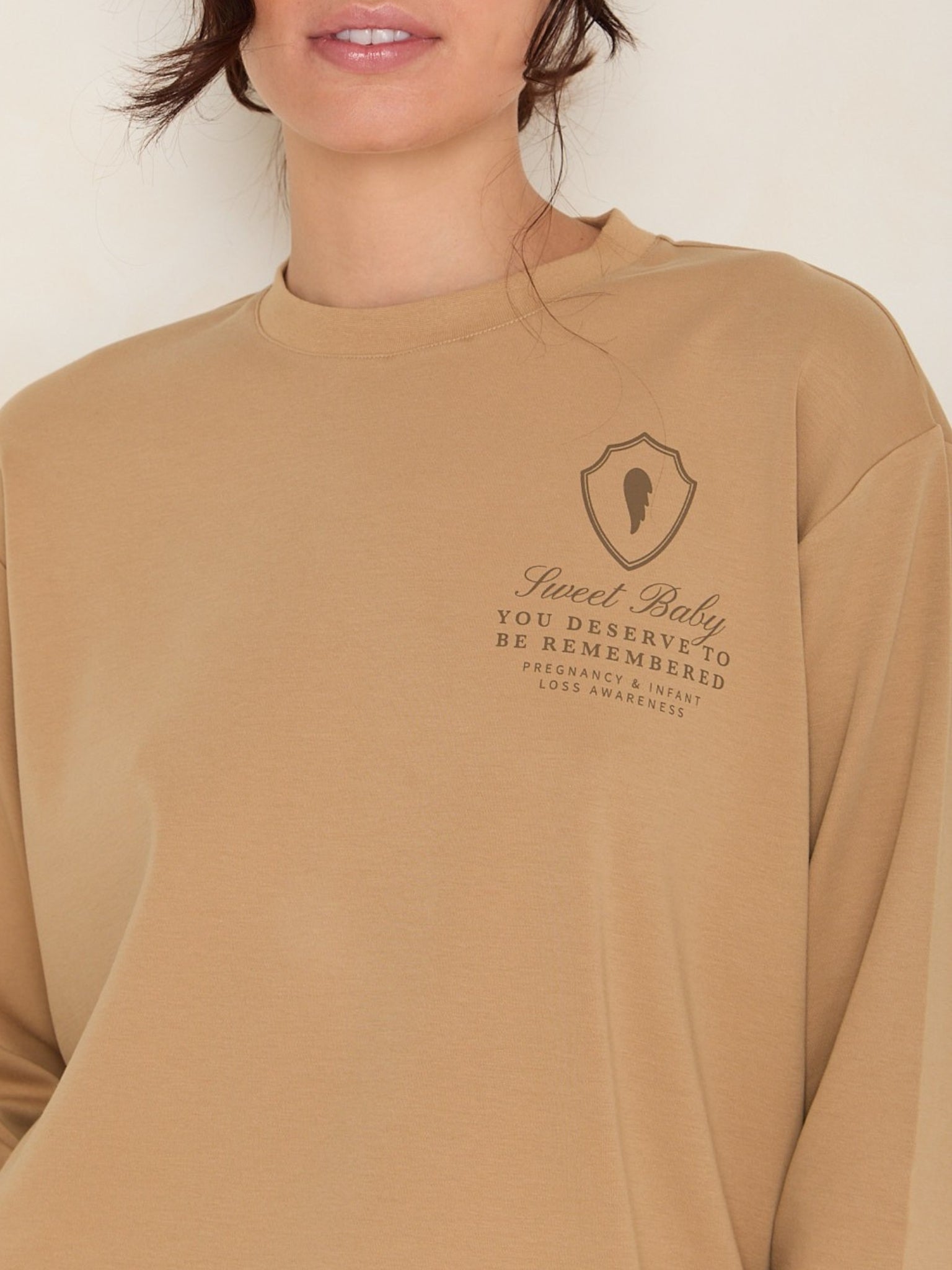 Sweet Baby Oversized Long Sleeve | Camel