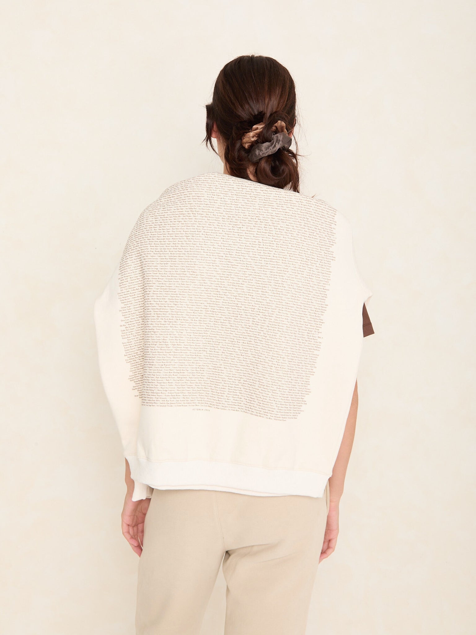 Sweet Baby Oversized Crew | Créme
