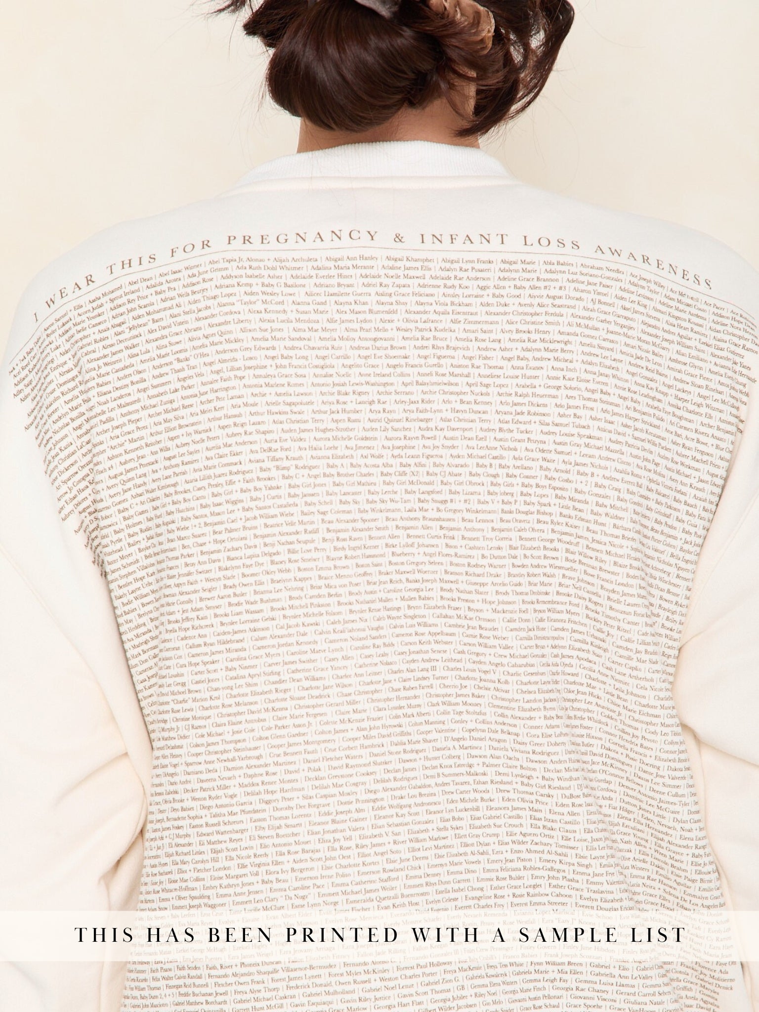 Sweet Baby Oversized Crew | Créme