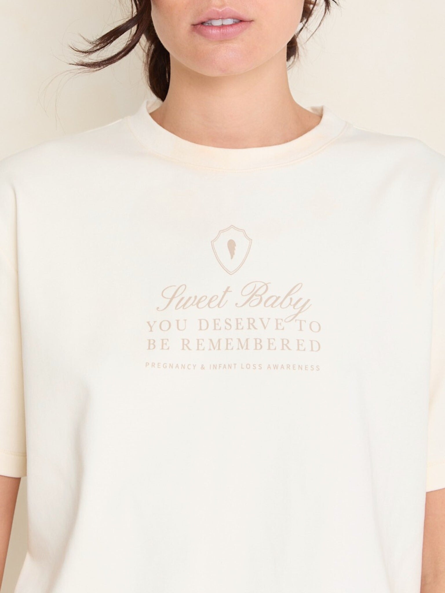 Sweet Baby Oversized Tee | Créme