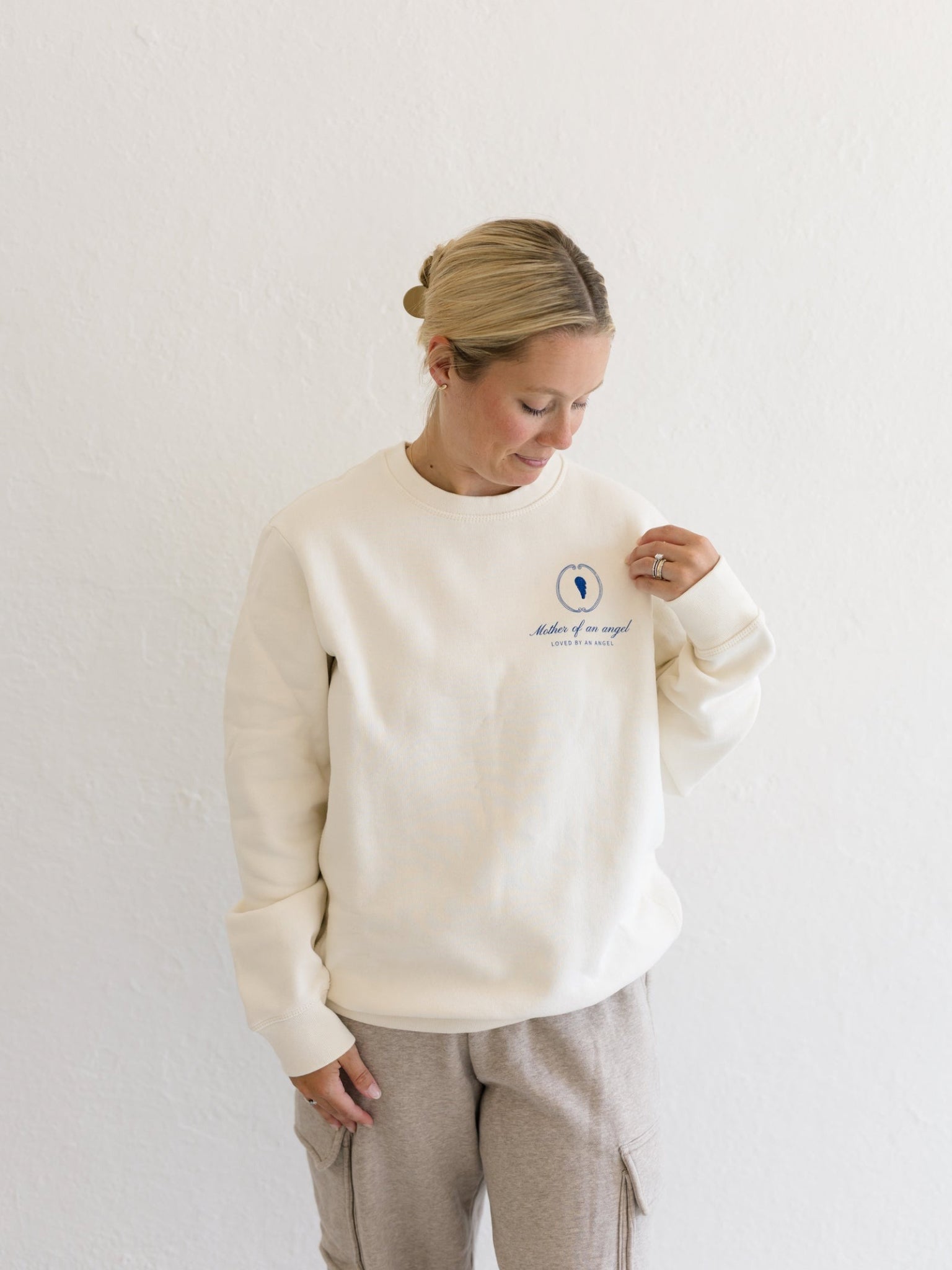 Signature Crewneck | Mother Of An Angel Crest