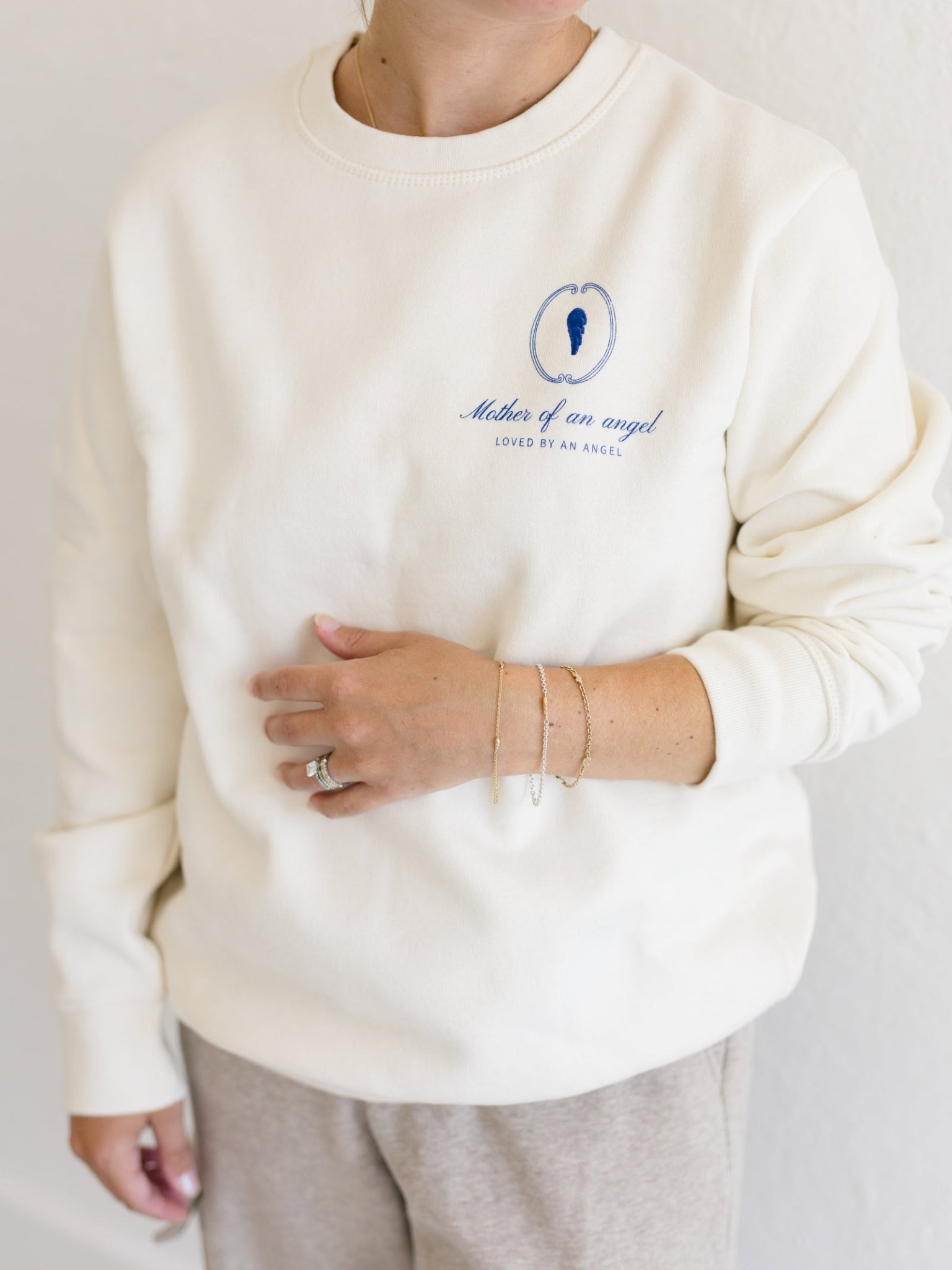 Signature Crewneck | Mother Of An Angel Crest