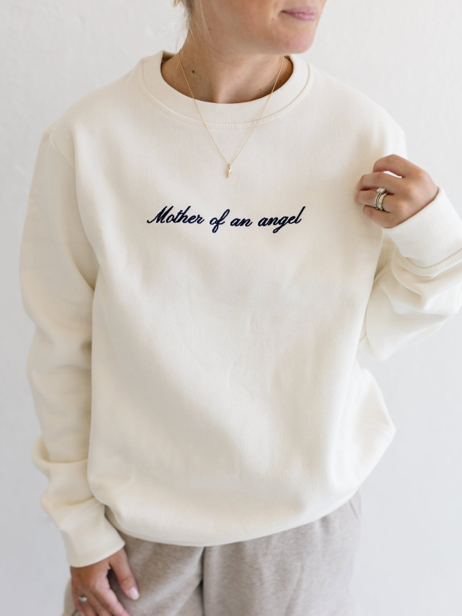 Signature Crewneck | Mother Of An Angel Script