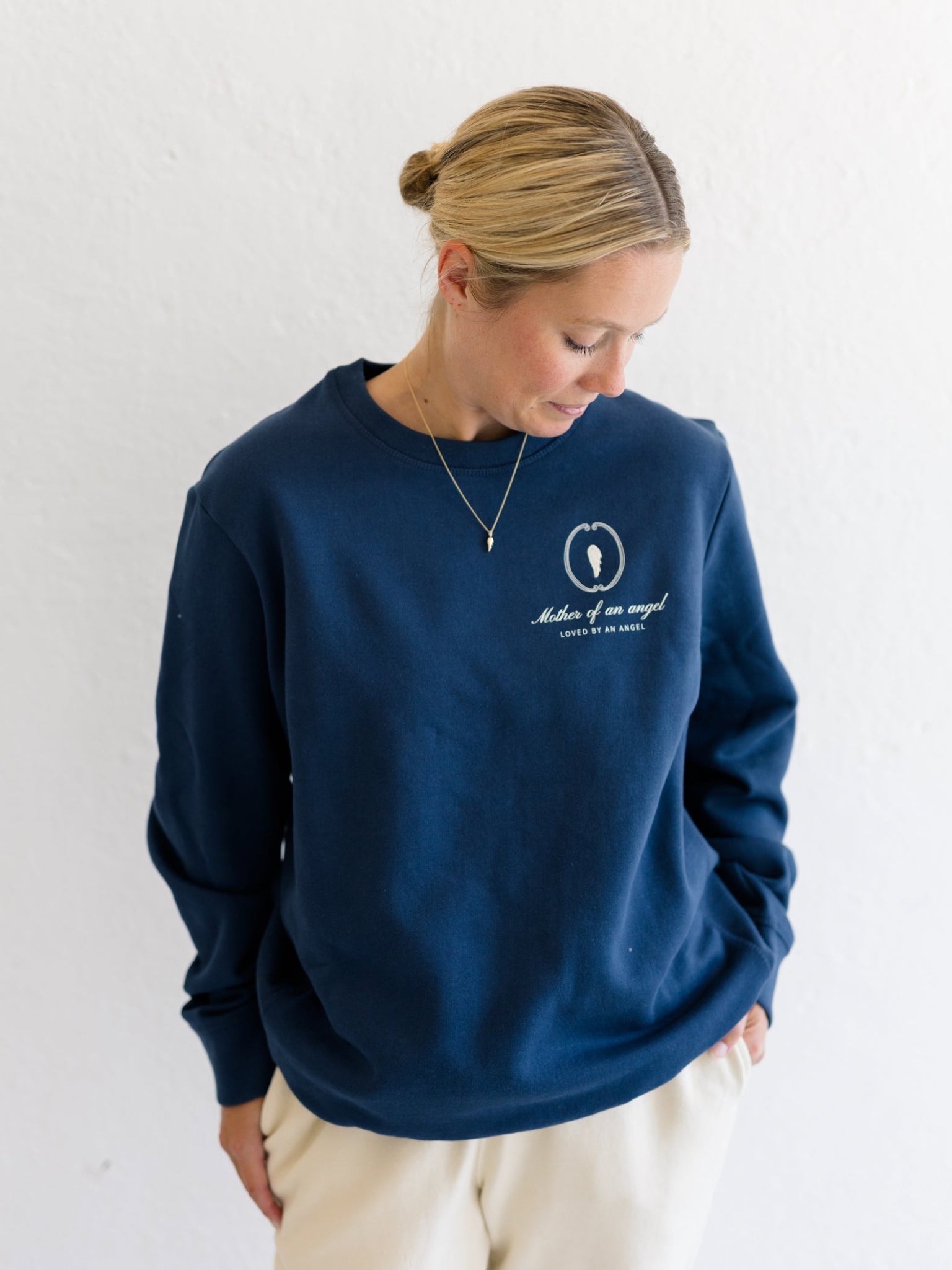 Signature Crewneck | Mother Of An Angel Crest