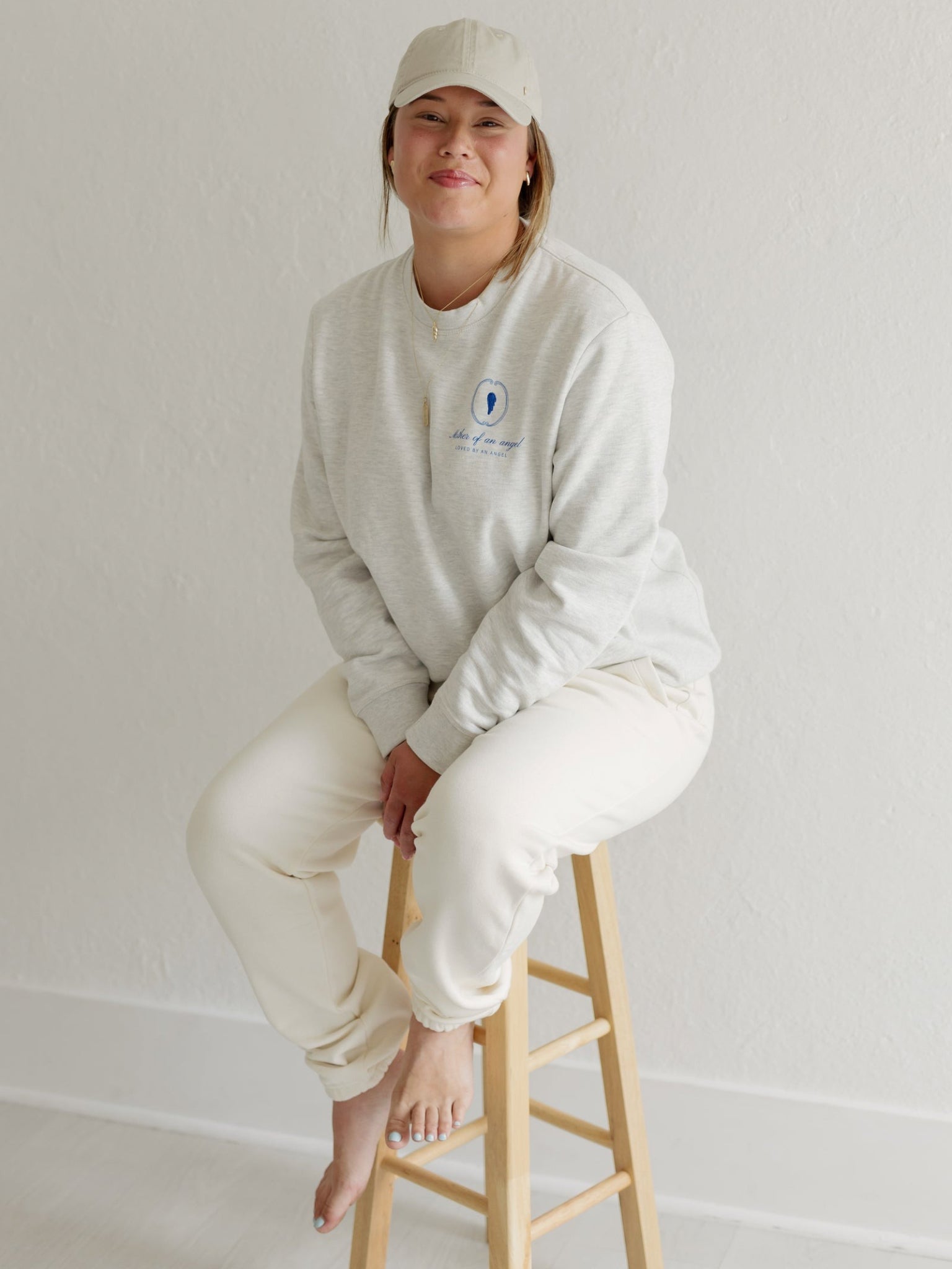 Signature Crewneck | Mother Of An Angel Crest