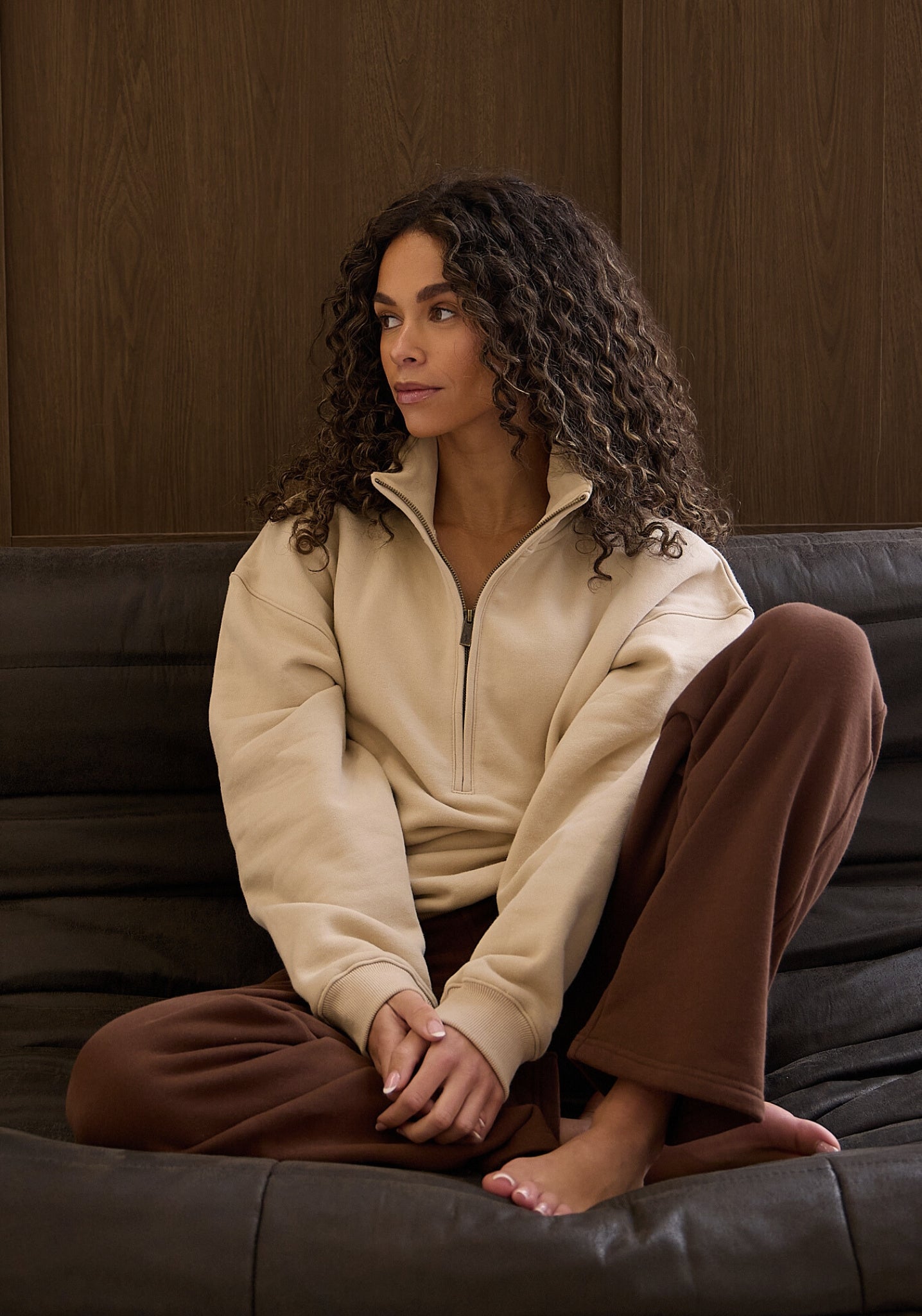 The Comfort Half Zip Sweatshirt