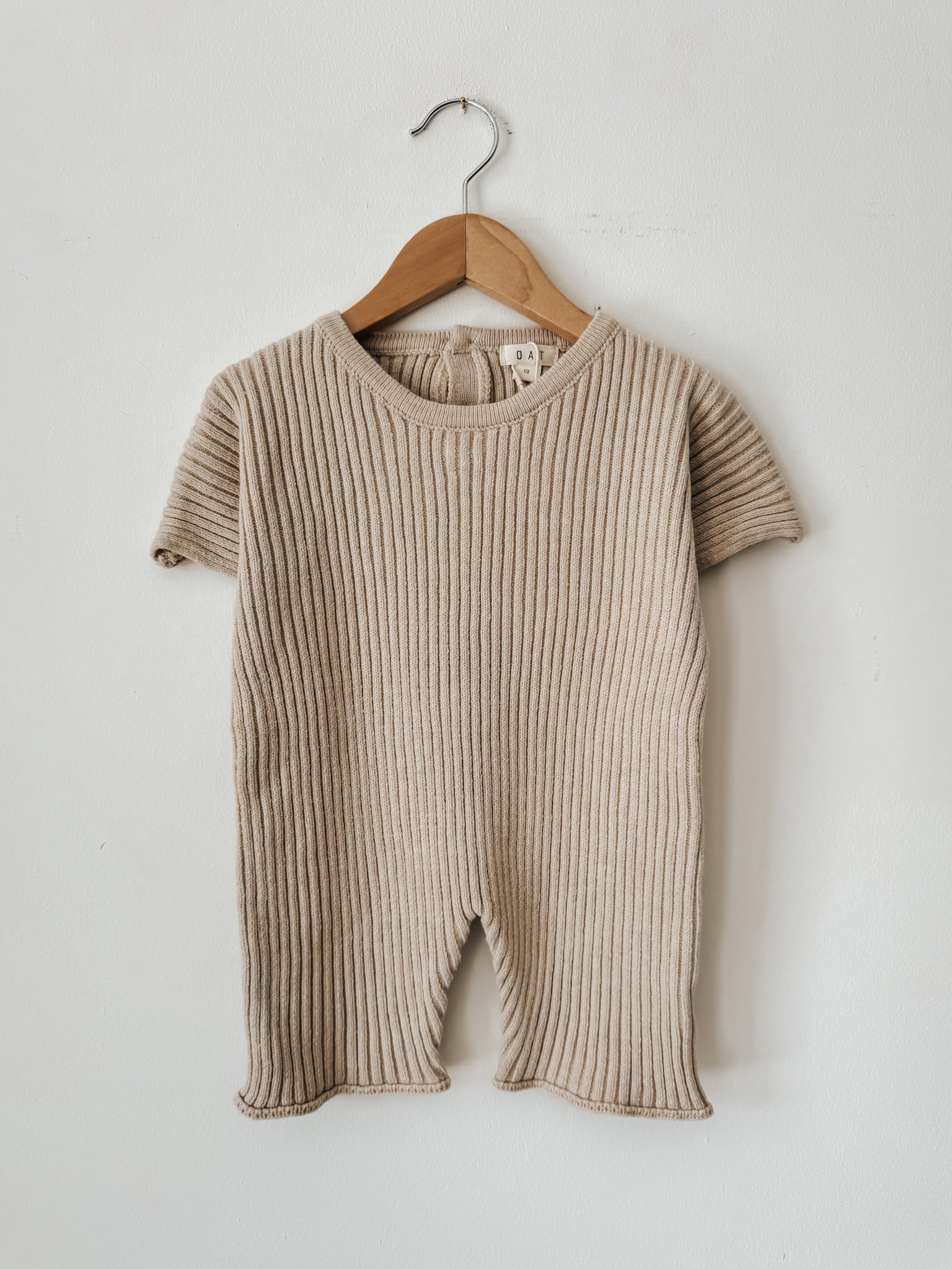 OAT Children | Ribbed Knit Playsuit