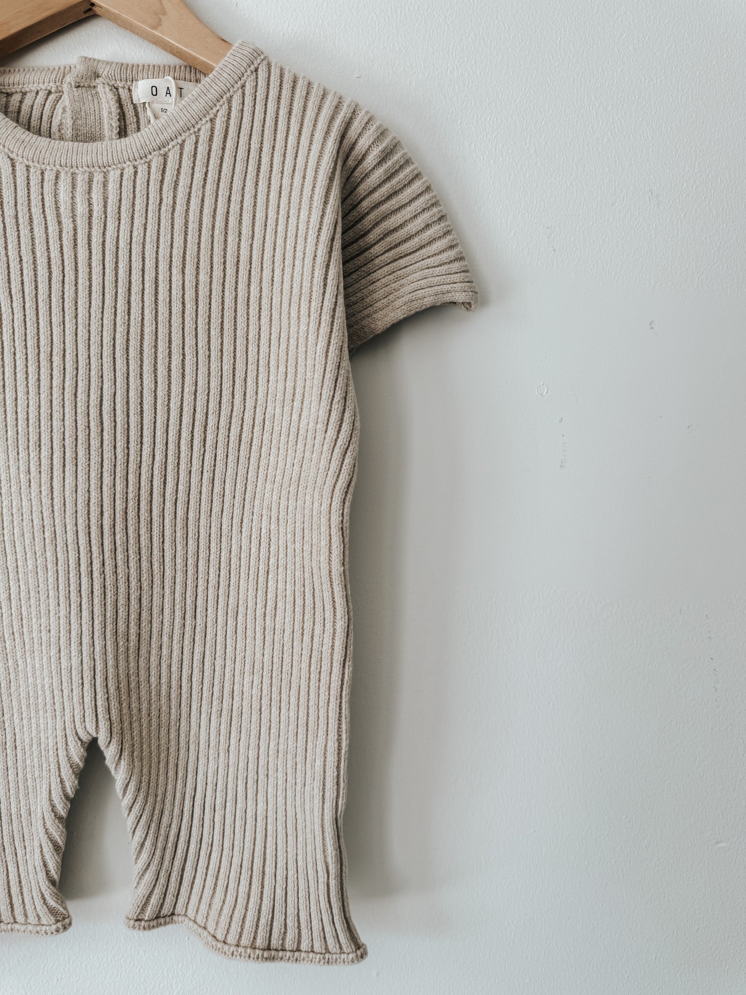OAT Children | Ribbed Knit Playsuit