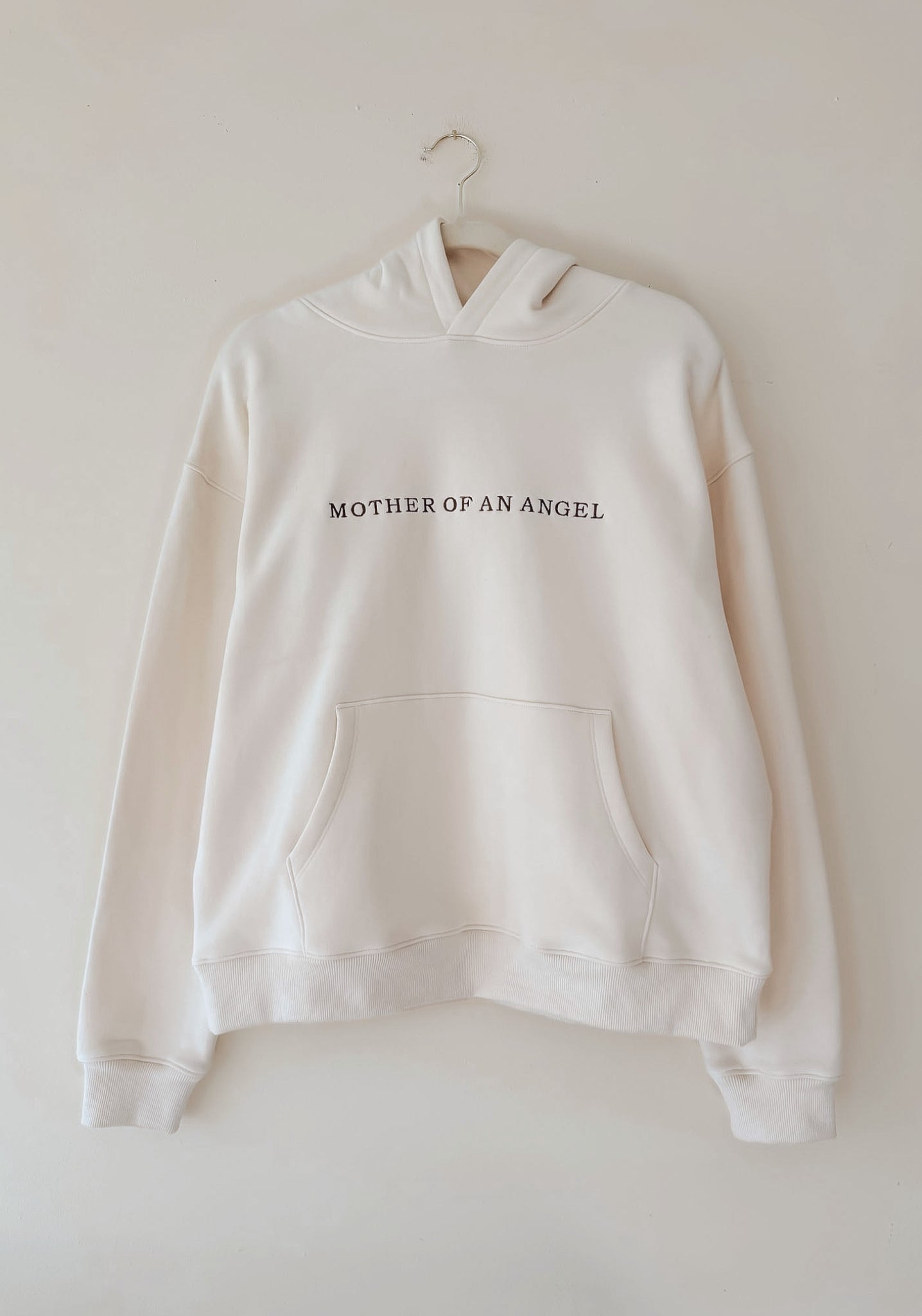 Mother Of An Angel Comfort Hood in Créme