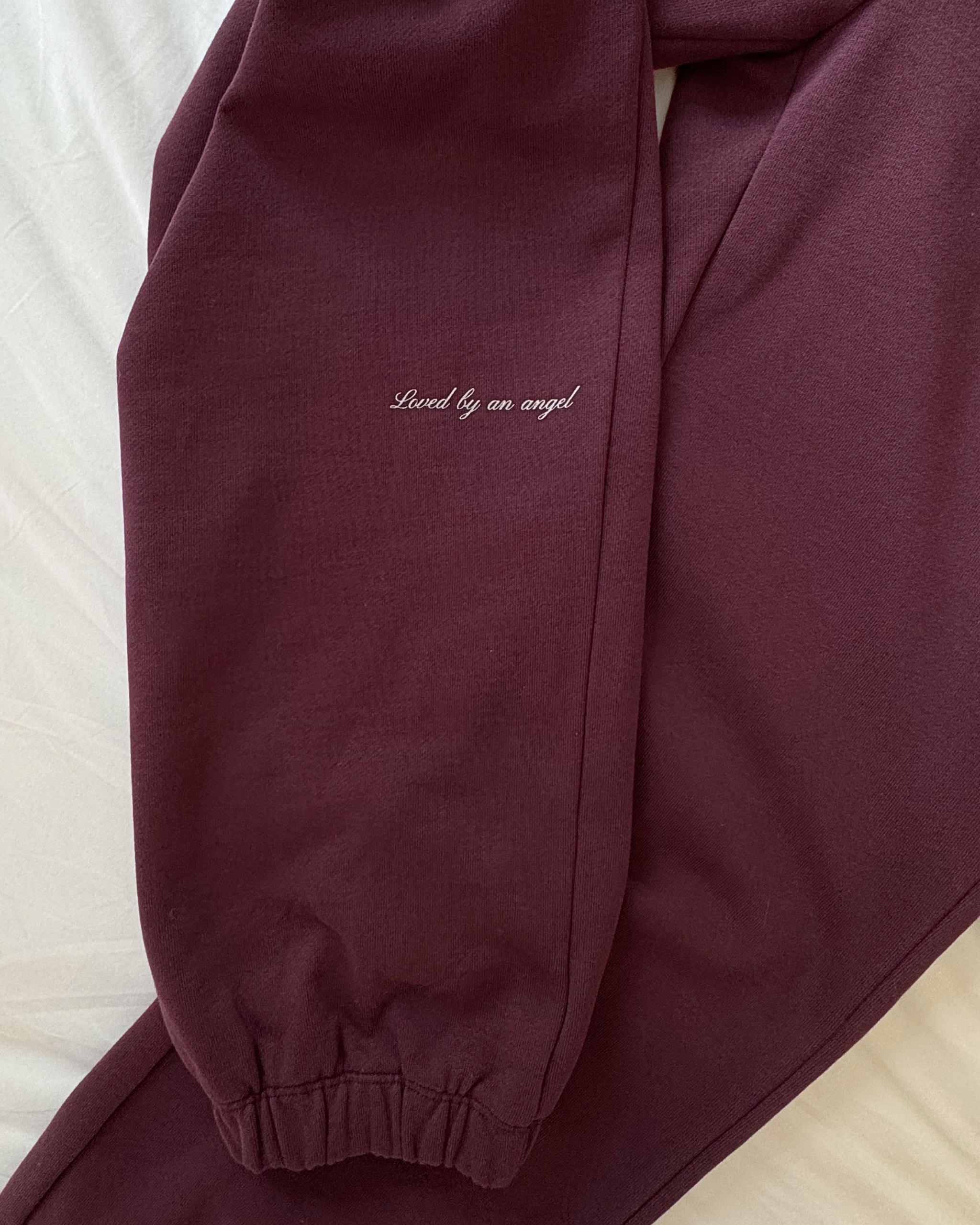 The Heritage Cuffed Sweat in Burgundy | Sweet Baby
