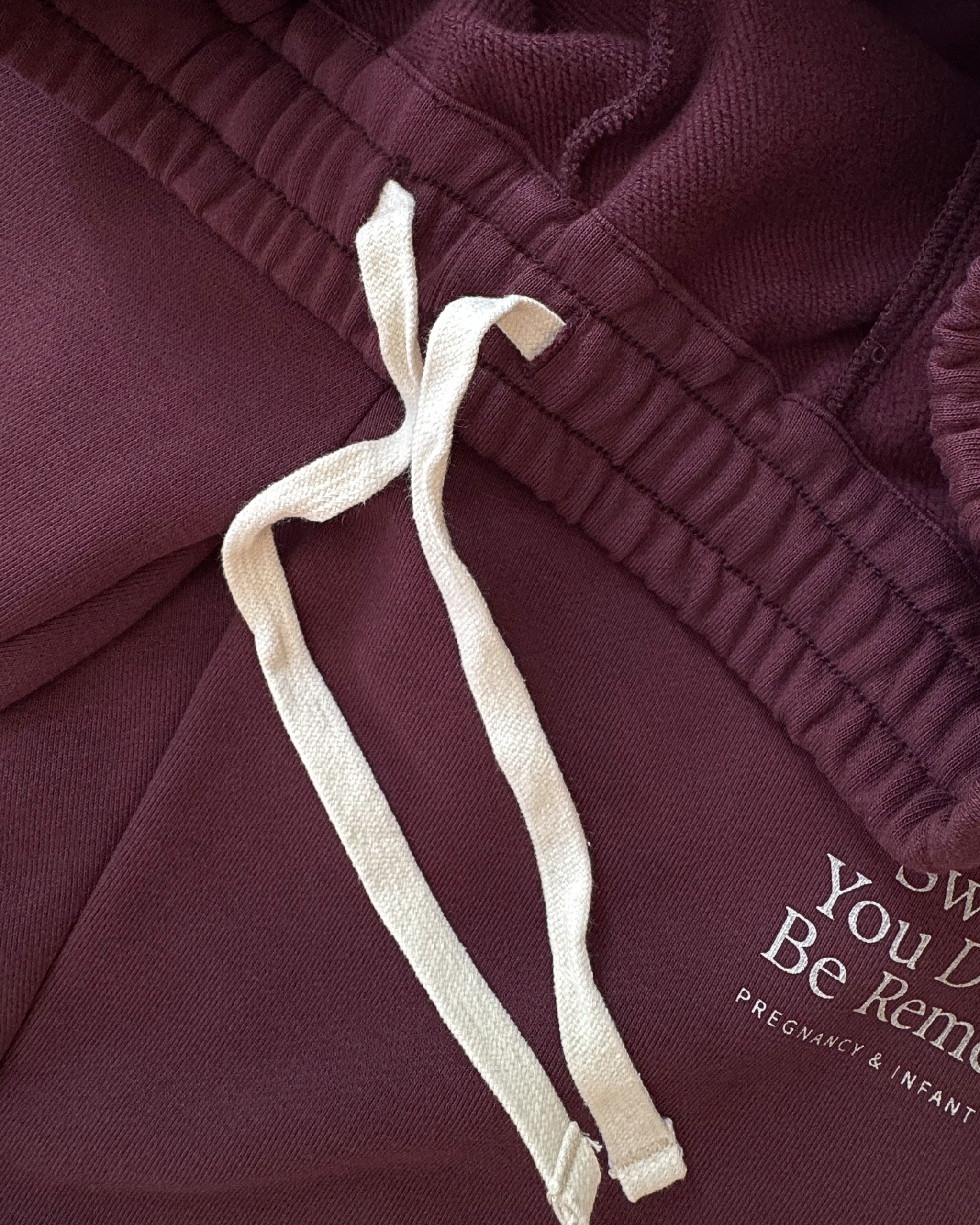The Heritage Cuffed Sweat in Burgundy | Sweet Baby