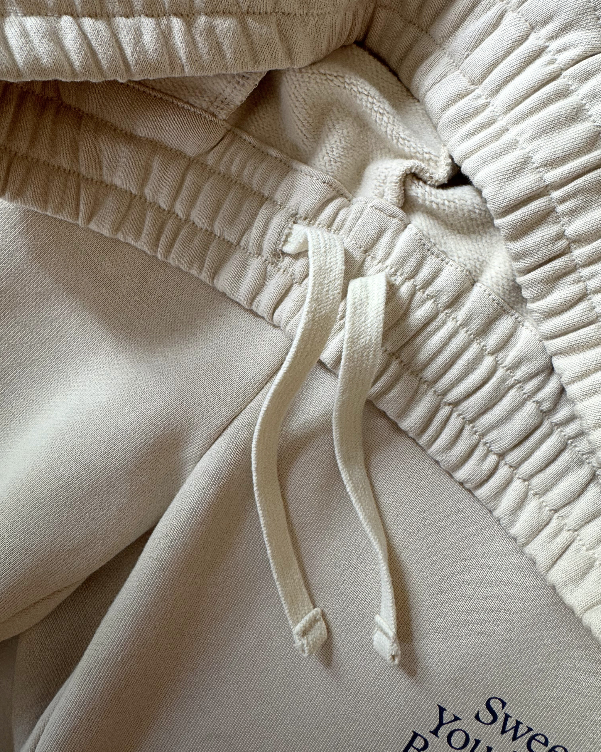 The Heritage Cuffed Sweat in Oyster | Sweet Baby