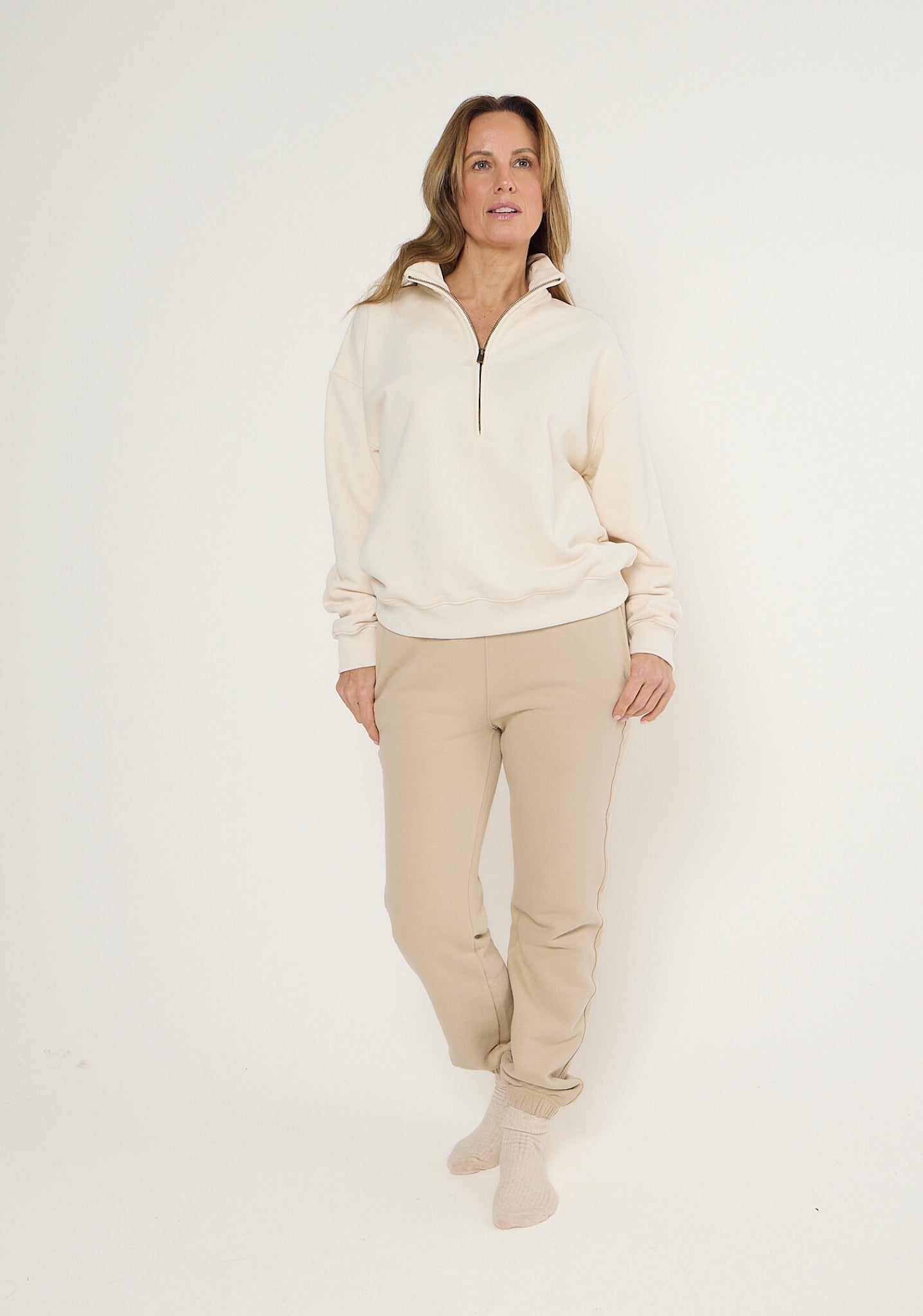The Comfort Half Zip Sweatshirt