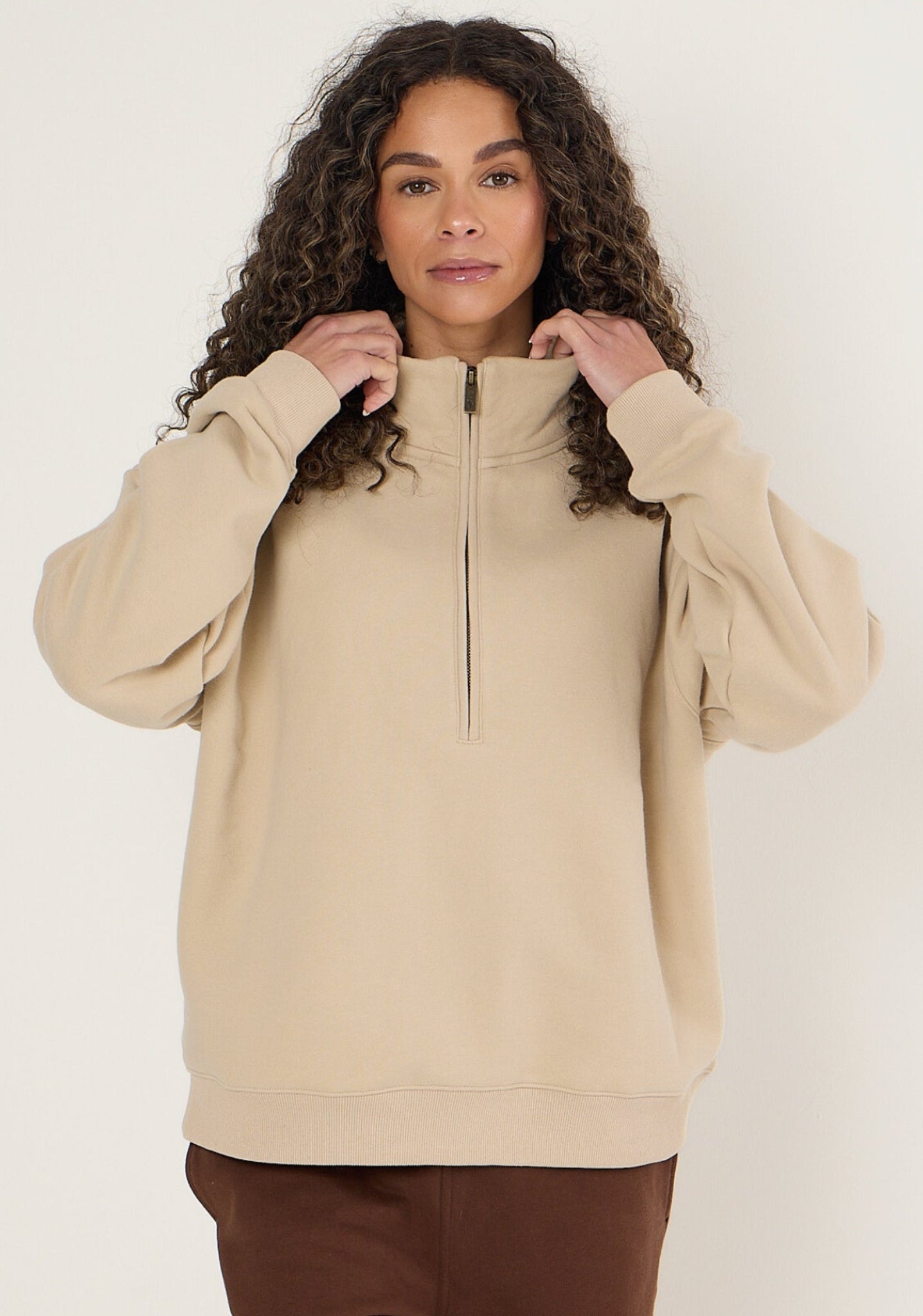 The Comfort Half Zip Sweatshirt