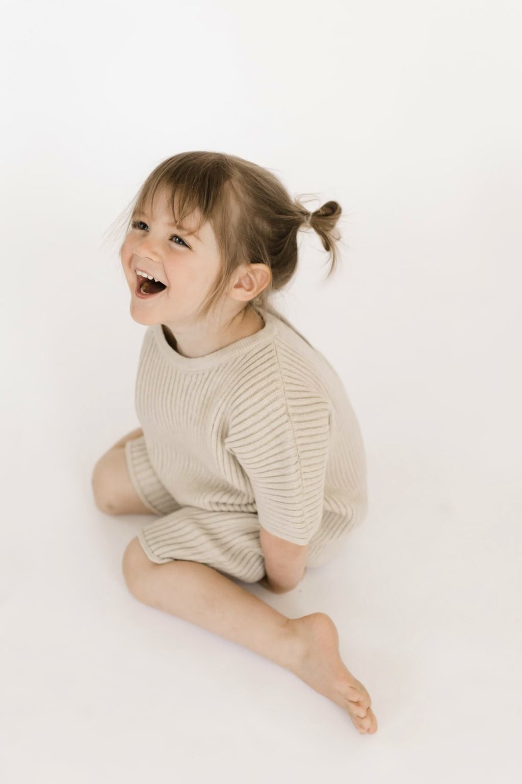 OAT Children | Ribbed Knit Playsuit