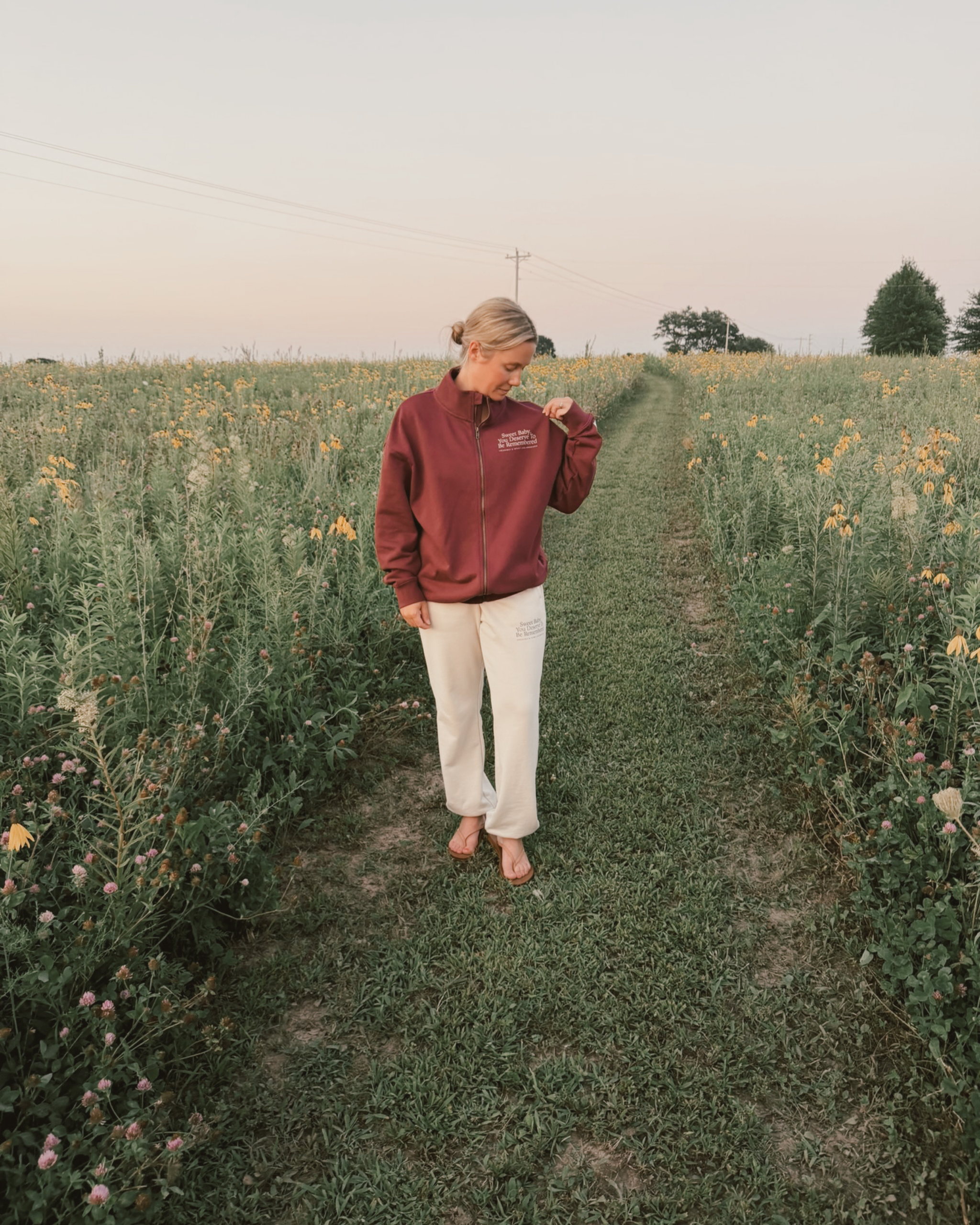 The Heritage Zip Through in Burgundy | Sweet Baby