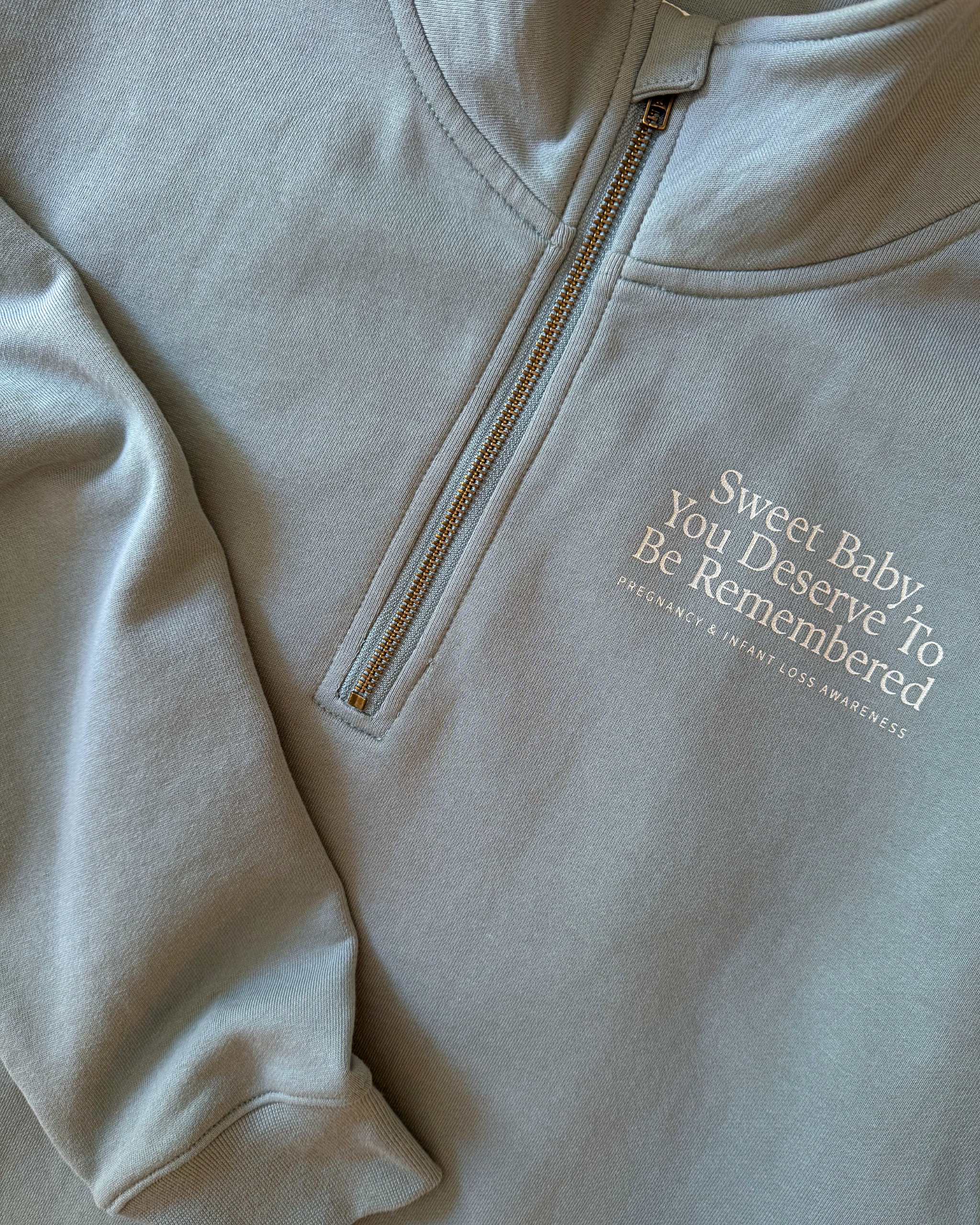 The Heritage Quarter Zip in Harbor | Sweet Baby