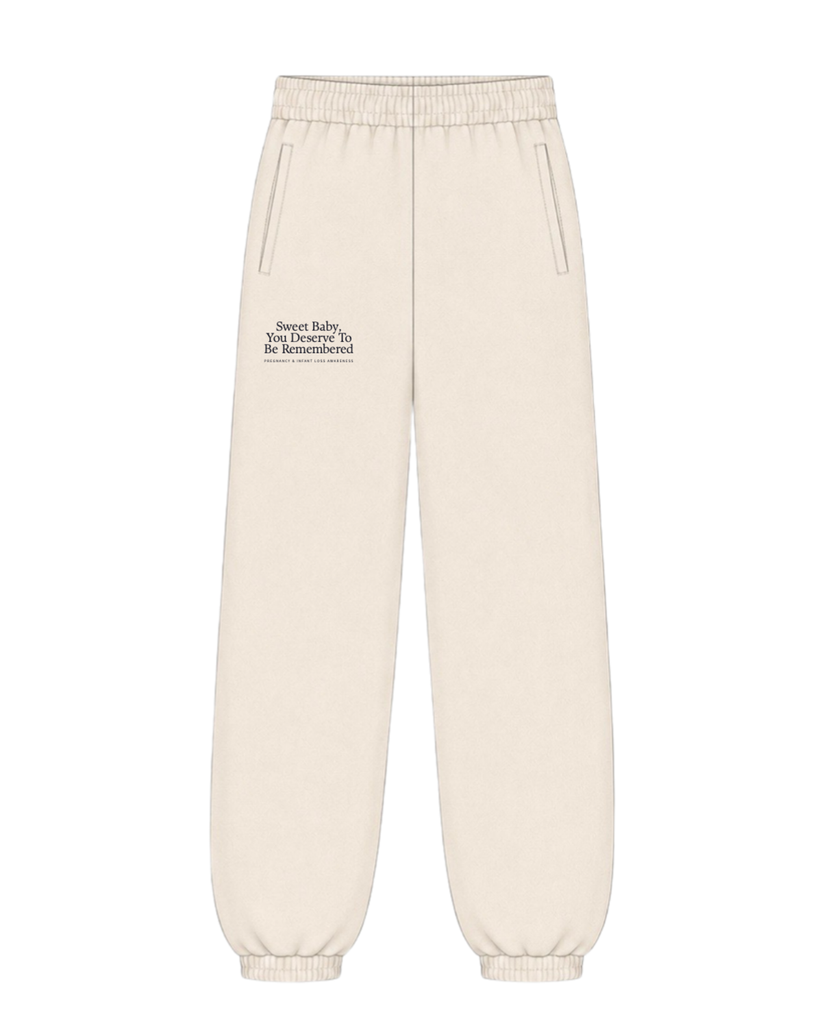 The Heritage Cuffed Sweat in Oyster | Sweet Baby