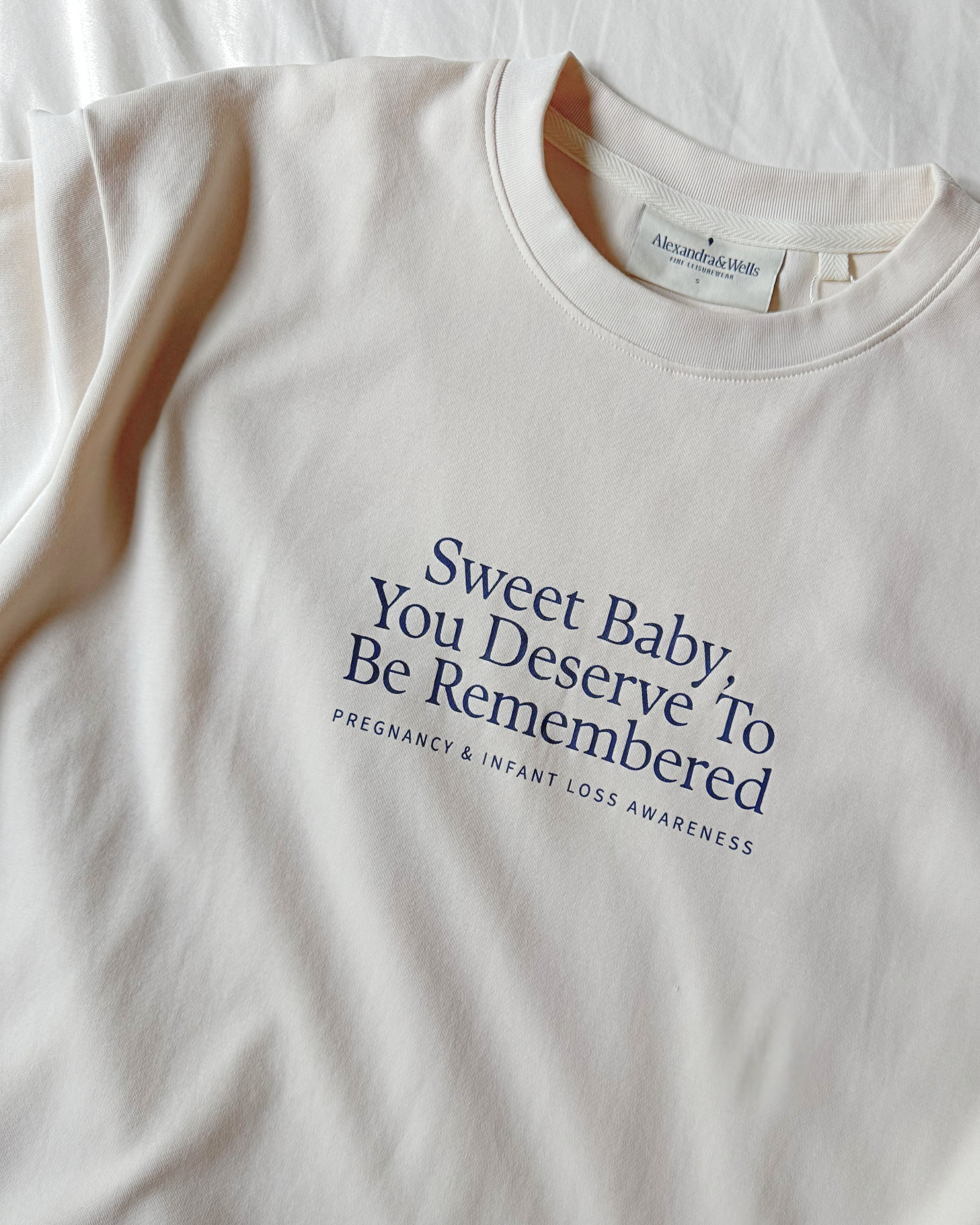 The Comfort Tee in Oyster | Sweet Baby