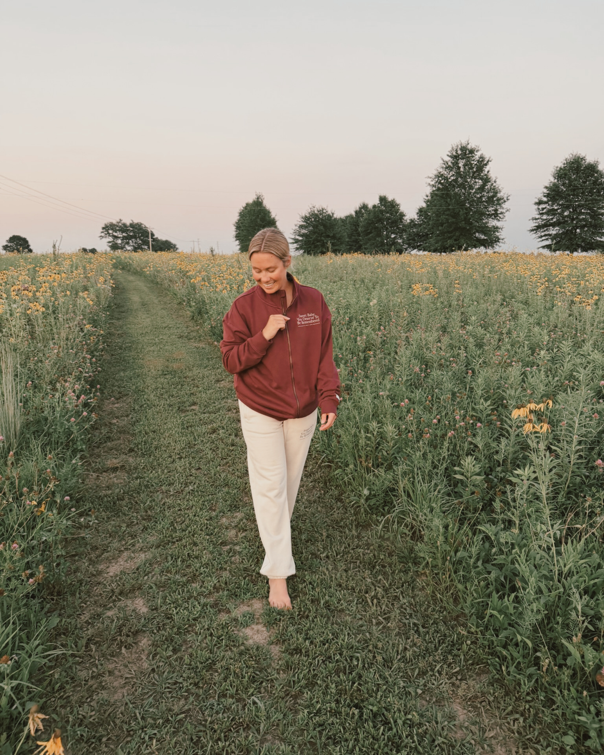 The Heritage Zip Through in Burgundy | Sweet Baby
