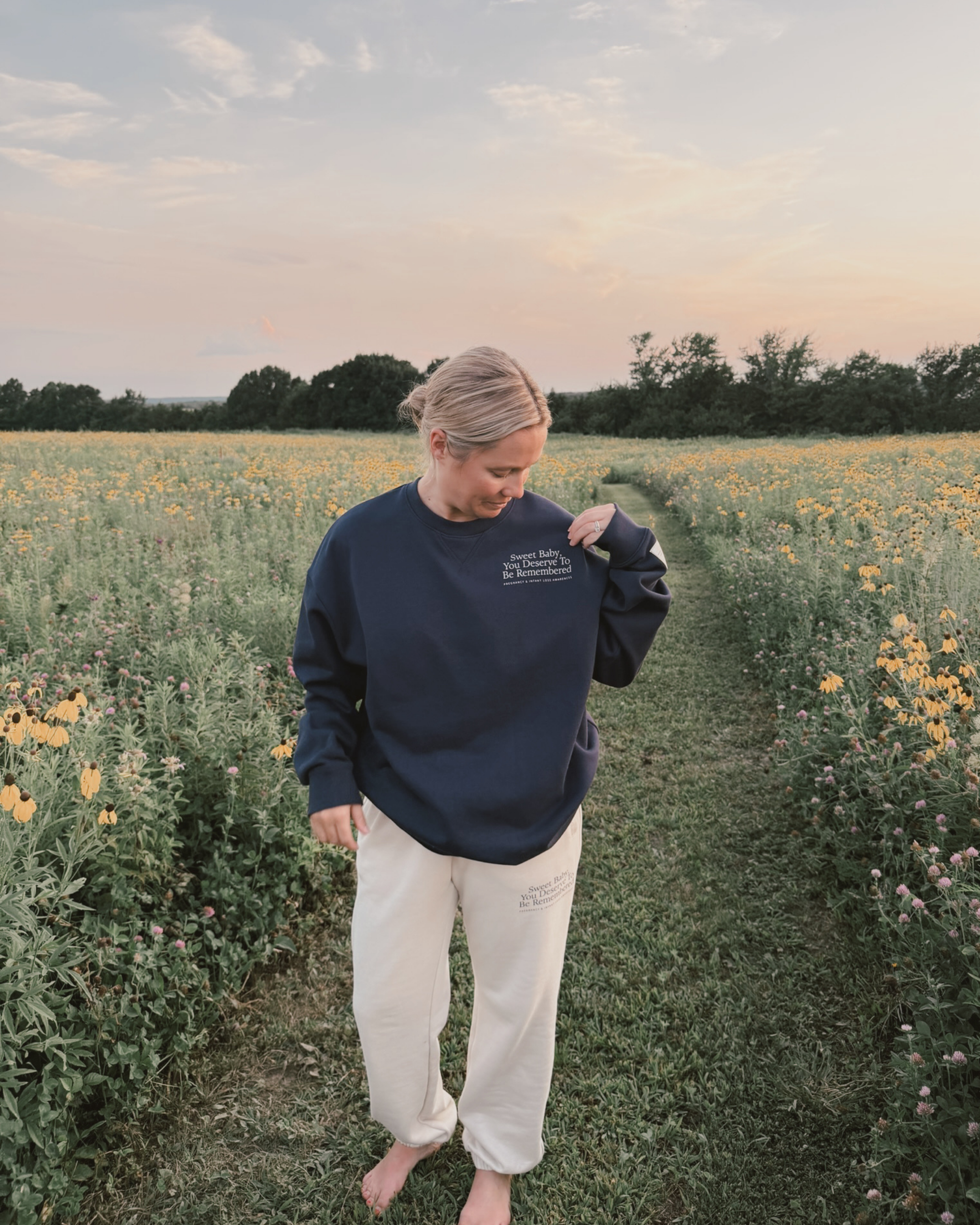 The Heritage Crew in Deep Navy | Sweet Baby
