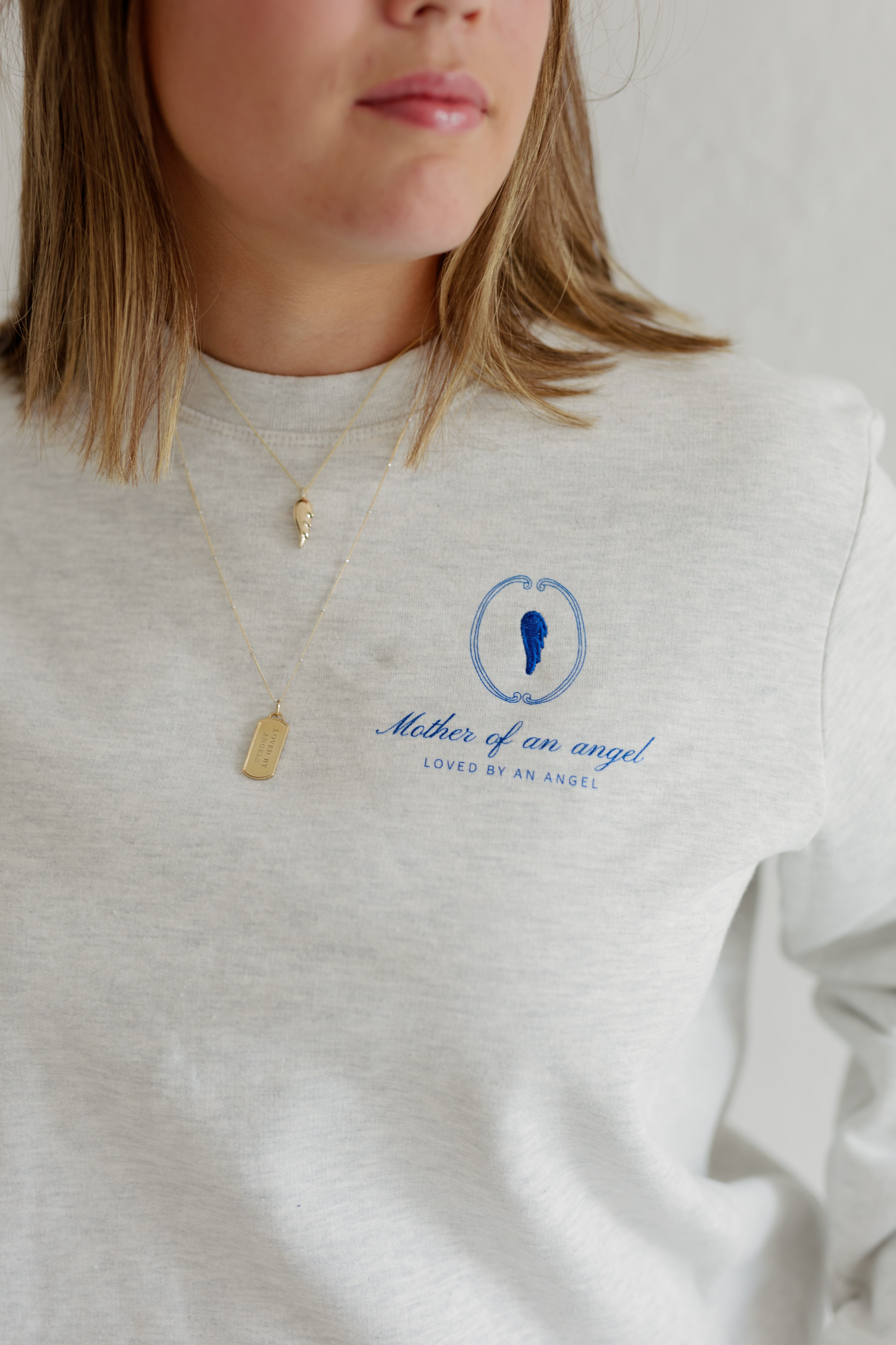 Signature Crewneck | Mother Of An Angel Crest