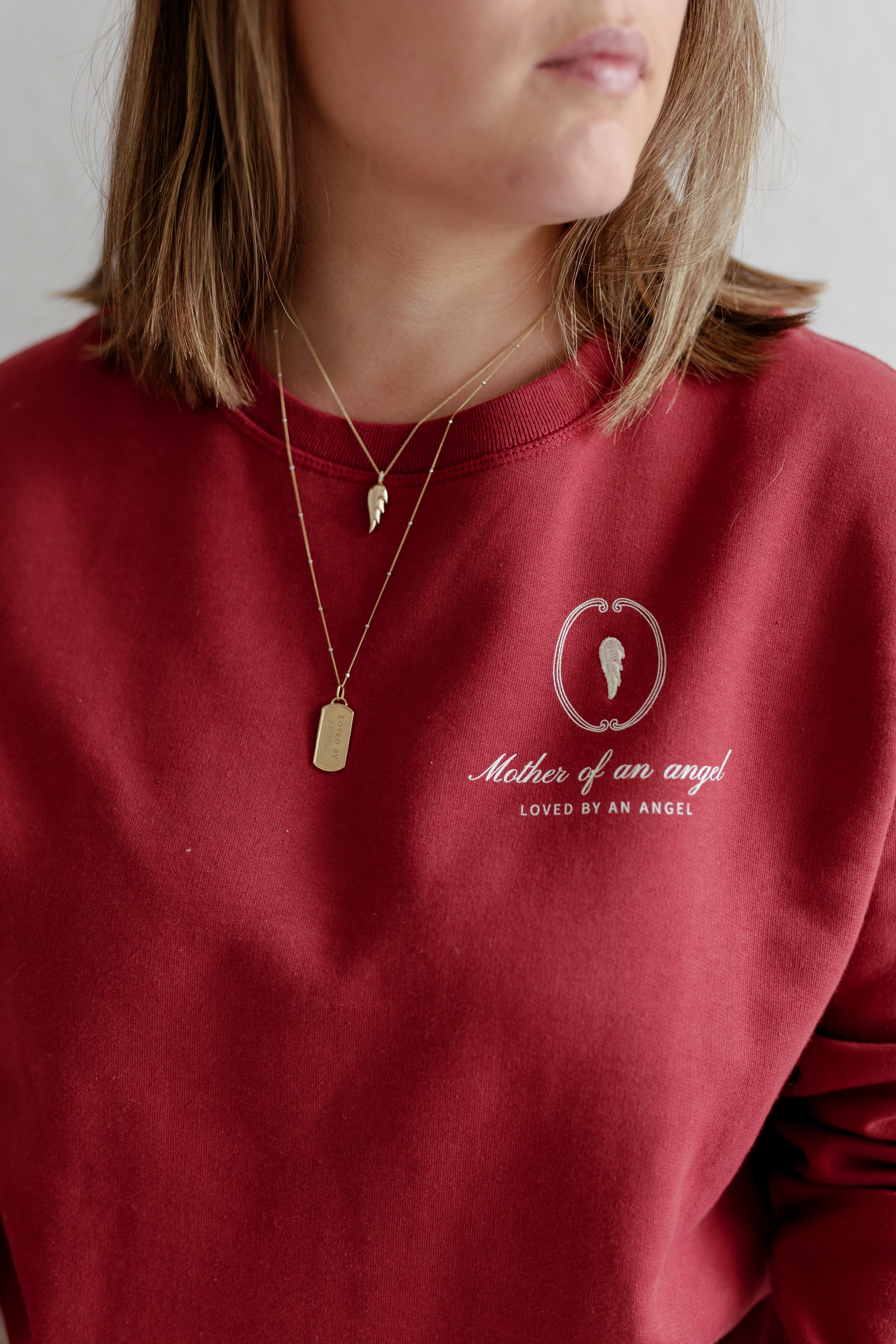 Signature Crewneck | Mother Of An Angel Crest