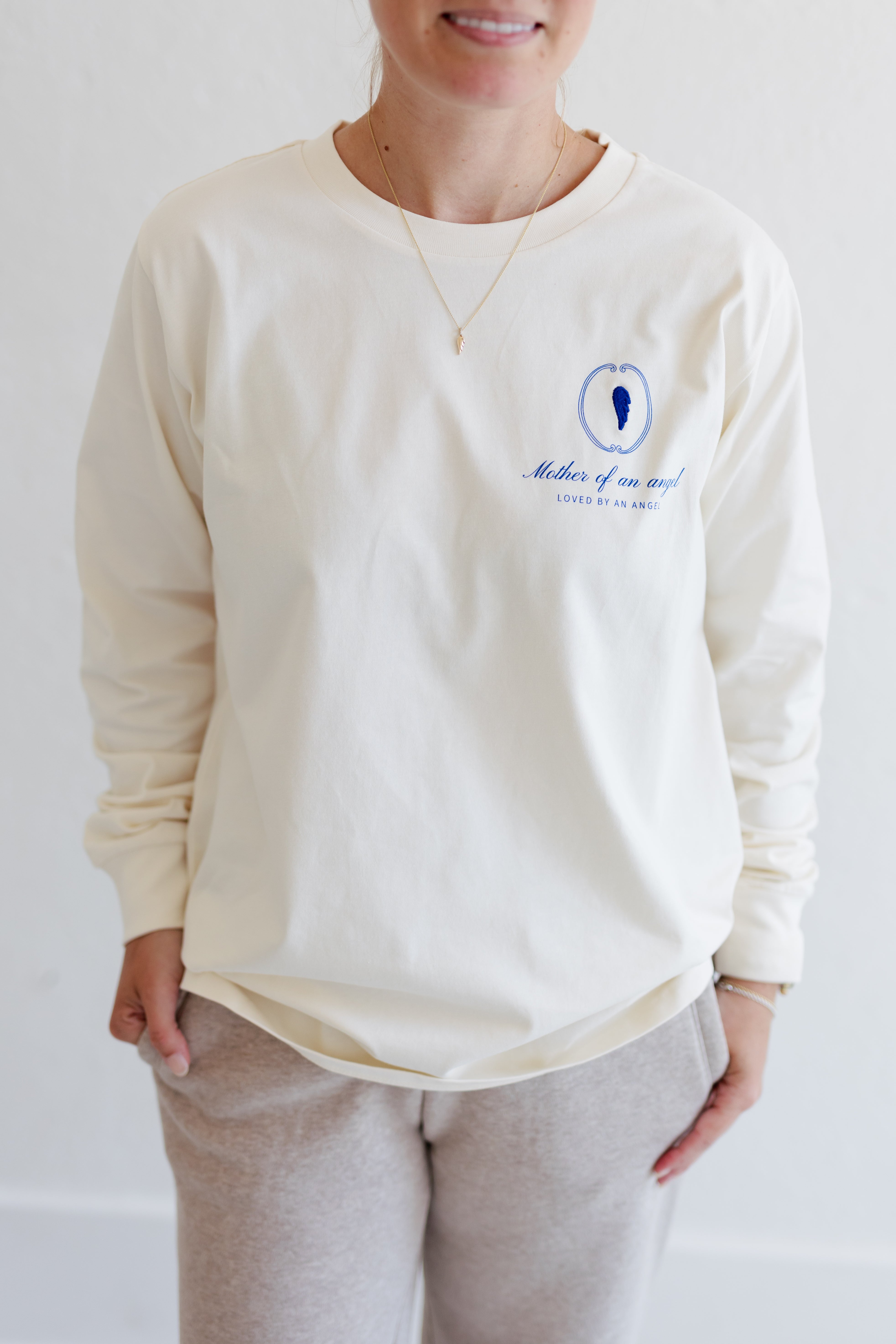 Classic Long Sleeve | Mother Of An Angel Crest